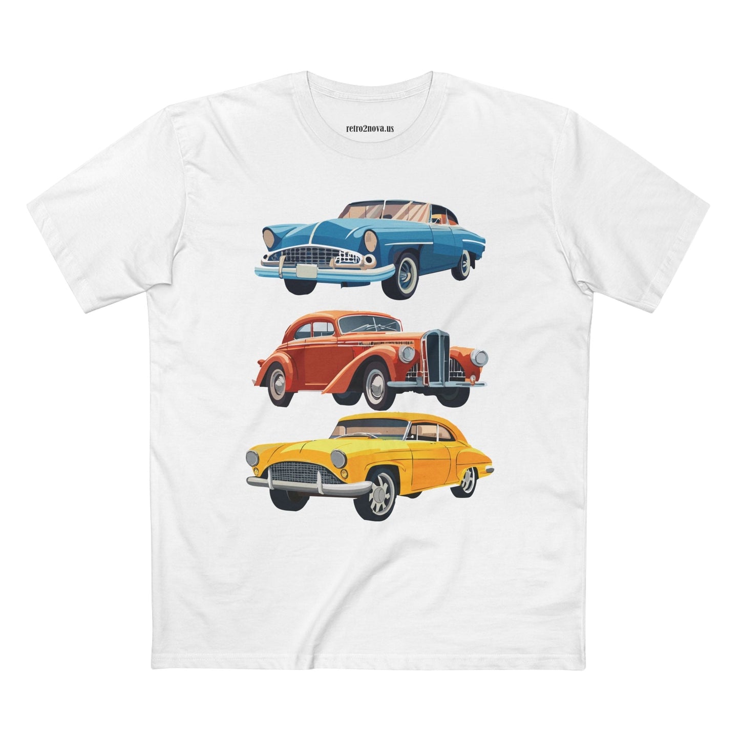 Retro Car Shirts Vintage Car Shirts RC4 Unisex Premium Cotton Tee With Original Art By Retro2Nova