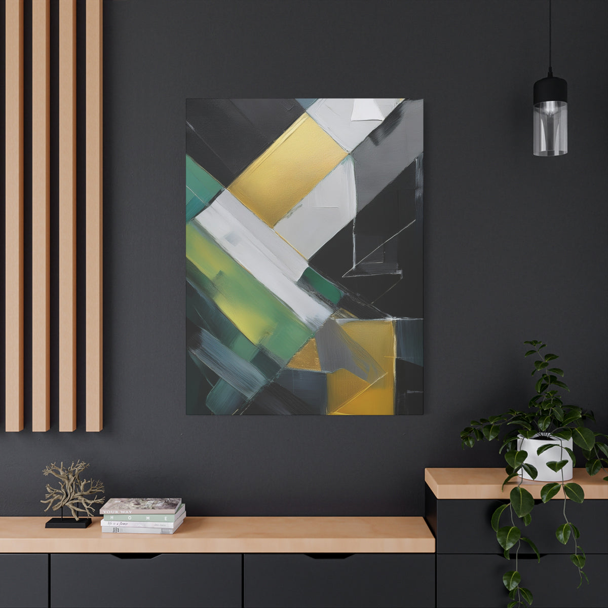 Abstract Geometric Painting Print Canvas 20x24,20x30,24x30 24x32,24x36,30x40 32x48,36x48,40x60 Pine-Wood Inner Frame ABS-78