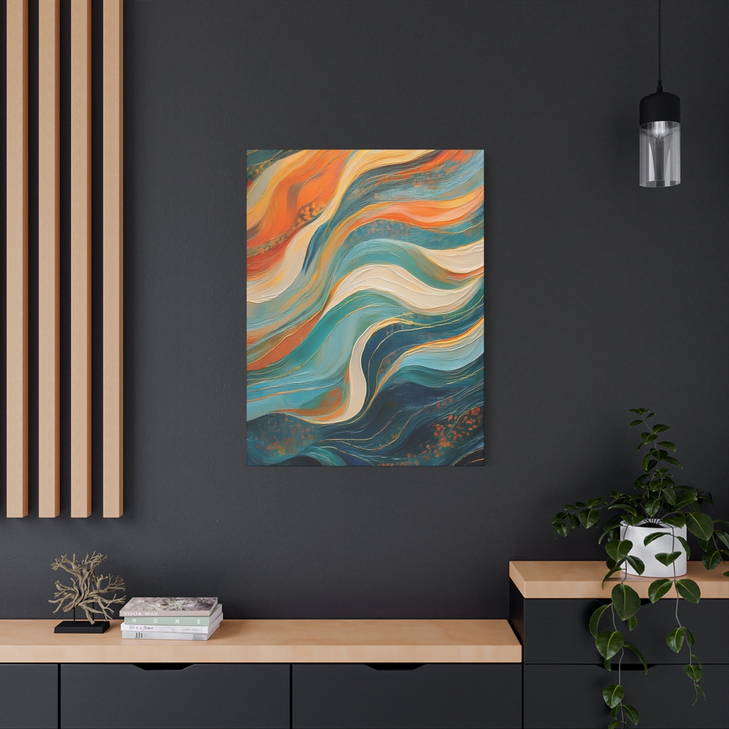 Abstract Oil Painting Print Canvas 20x24,20x30,24x30 24x32,24x36,30x40 32x48,36x48,40x60 Pine-Wood Inner Frame ABS-98