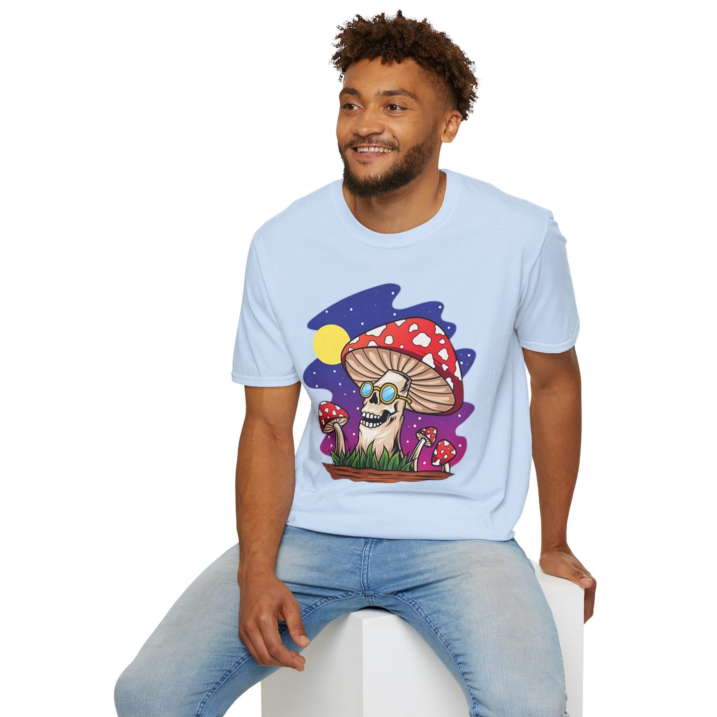 Mashroom Mushroom Tee Shirt Unisex Funny Fungus Design Softstyle 64000 Cotton Tee