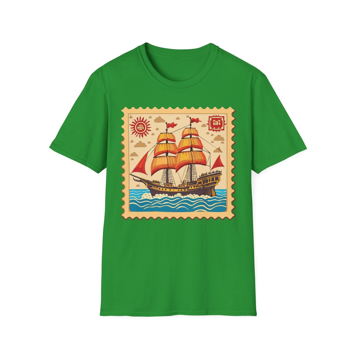 Ship T Shirts Frigate Vessel Tee Unisex Softstyle Gildan 64000 100 Percent Ring Spun Cotton
