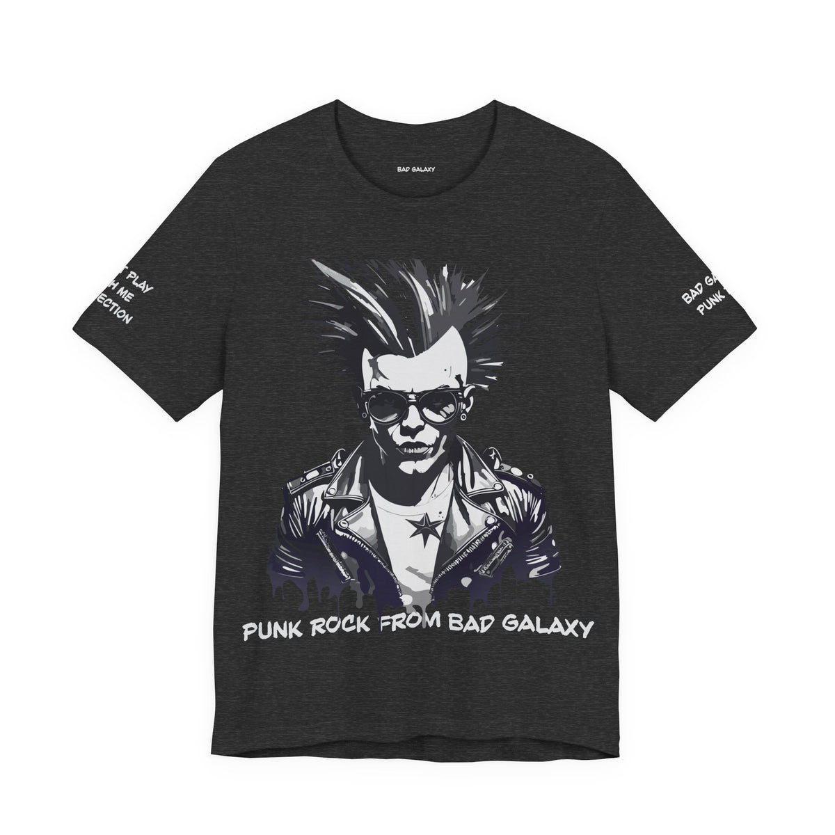 Punk Rock Graphic Unisex Cotton Bella+Canvas Tee with Art Design b40