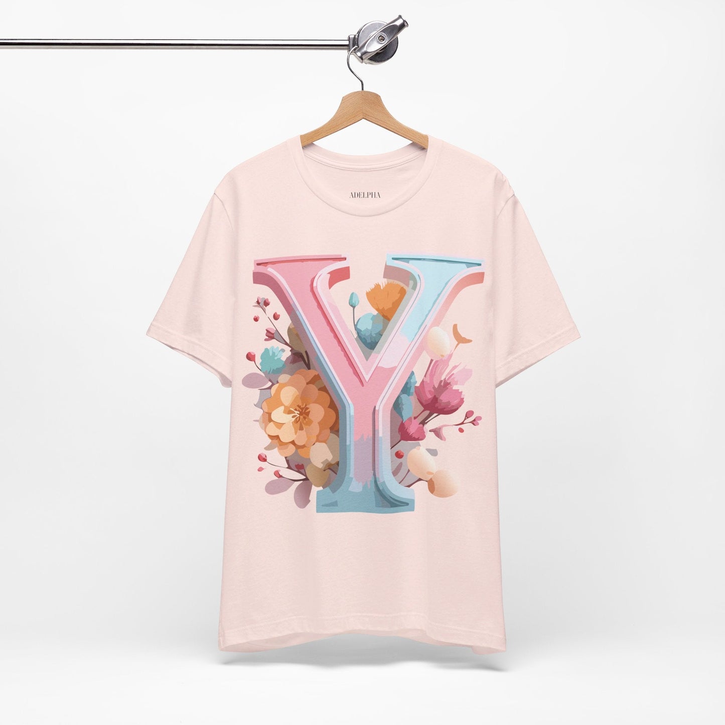 Unisex Letter Y Graphic Tee From Adelpha Vintage Inspired Artwork T Shirt For Everyday Wear
