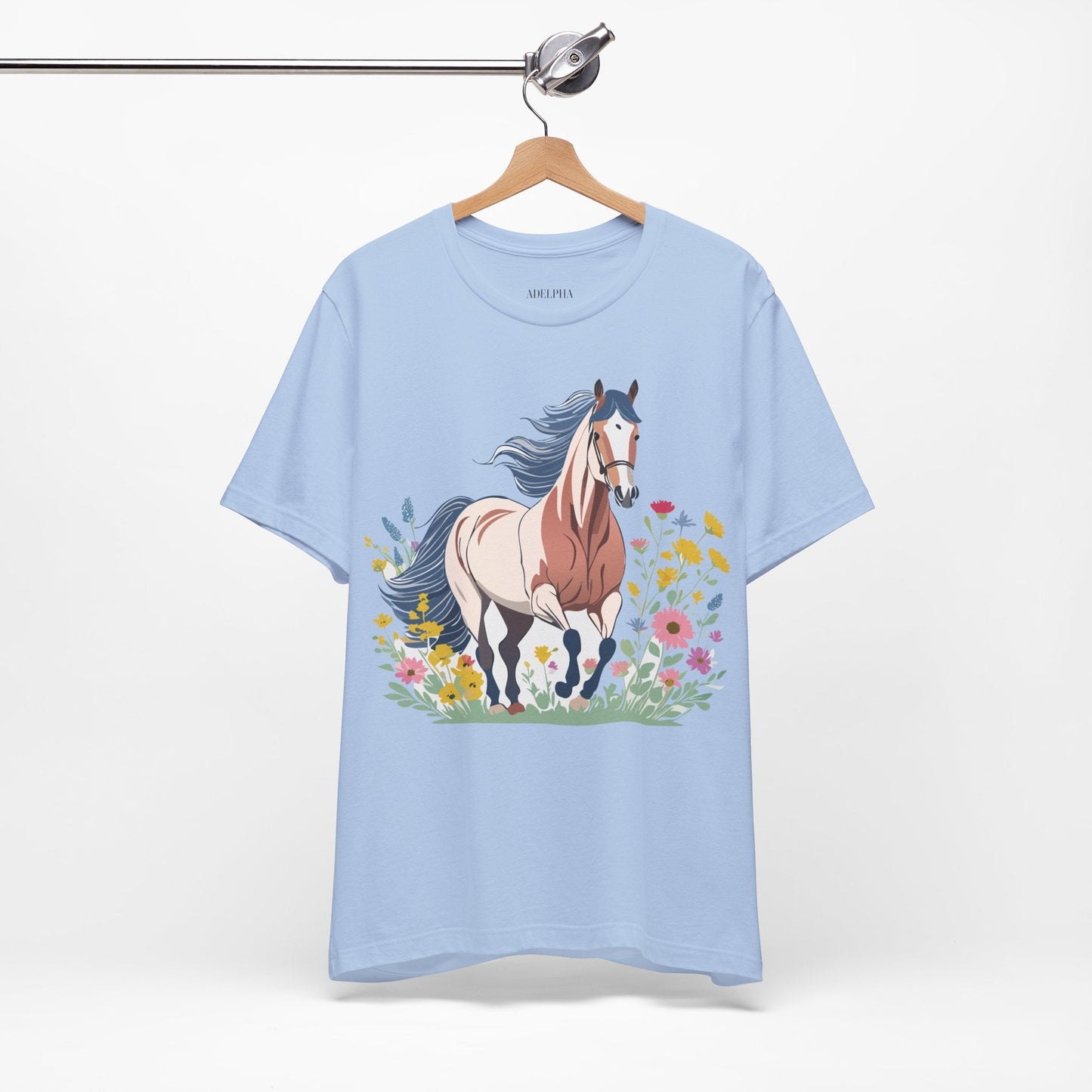 Horse Graphic Unisex 100 Cotton Vintage Animal Art T-Shirt 11