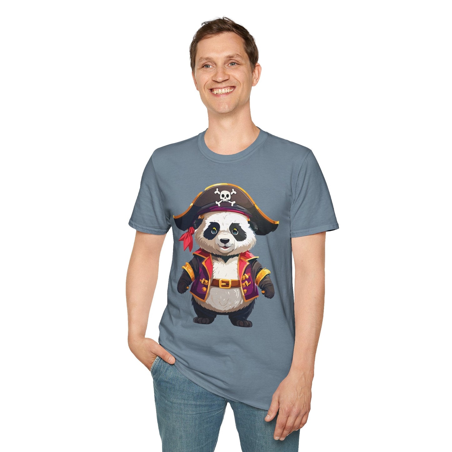 Panda Shirt Unisex Panda Tee Softstyle 64000 Gildan 100 Percent Cotton Animal Tee