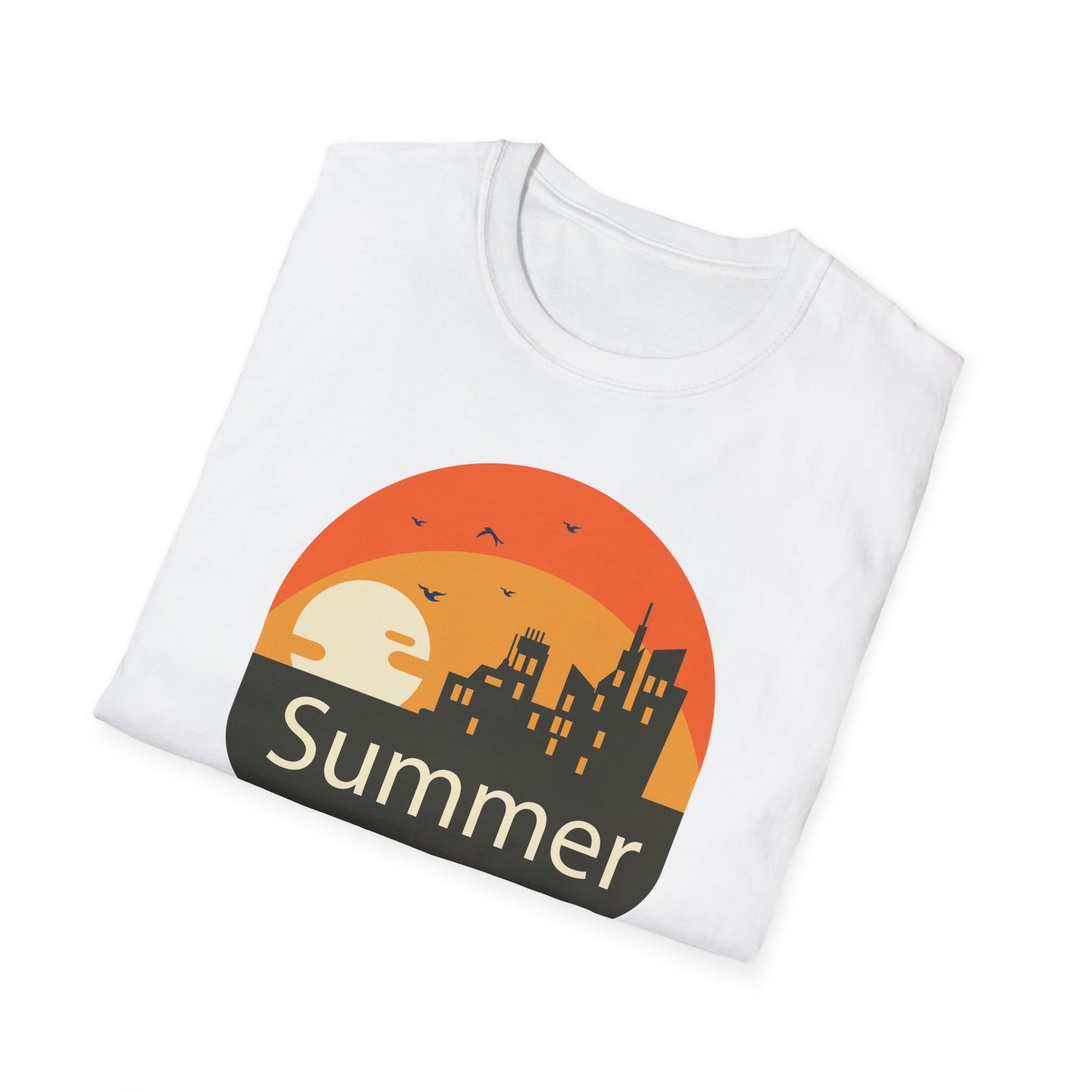 Summer T-Shirt, Summer Design Shirts, Art Tee Shirt with Summer Design - 6
