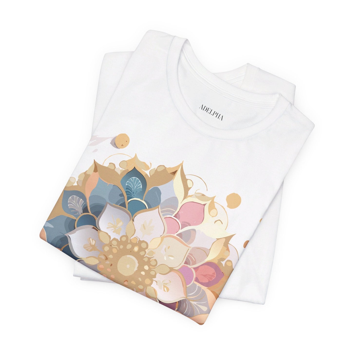 Mandala Graphic Tee For Men And Women By Adelpha Unisex Short Sleeve Art Design Shirt