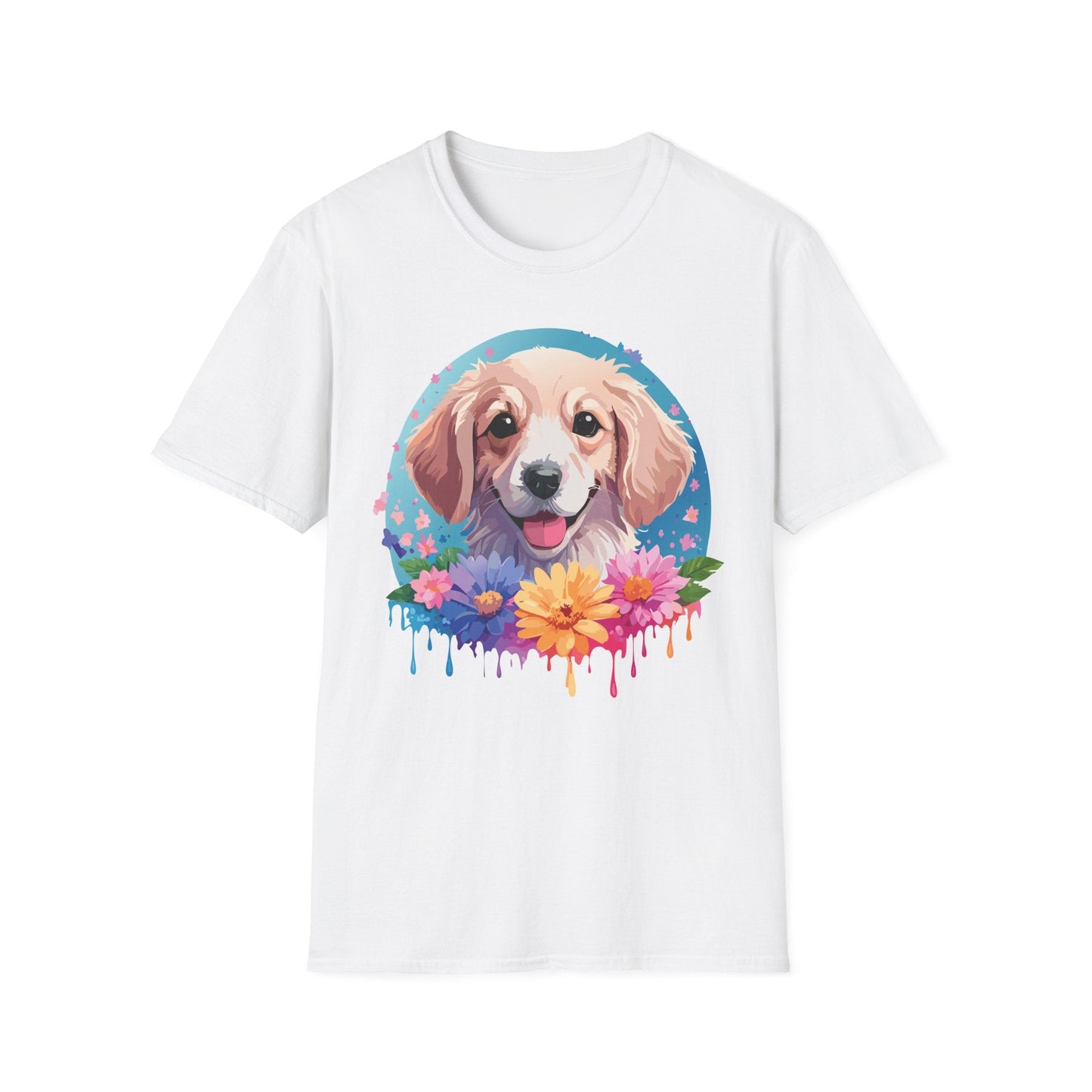 Unisex Dog Shirt Animal Tee Gildan Softstyle 64000 100 Percent Cotton