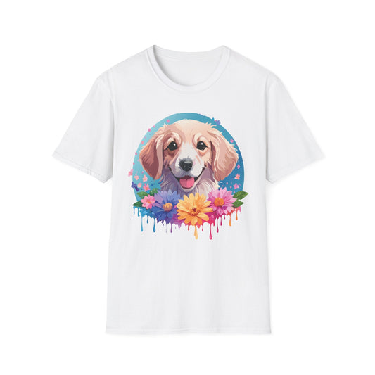 Unisex Dog Shirt Animal Tee Gildan Softstyle 64000 100 Percent Cotton