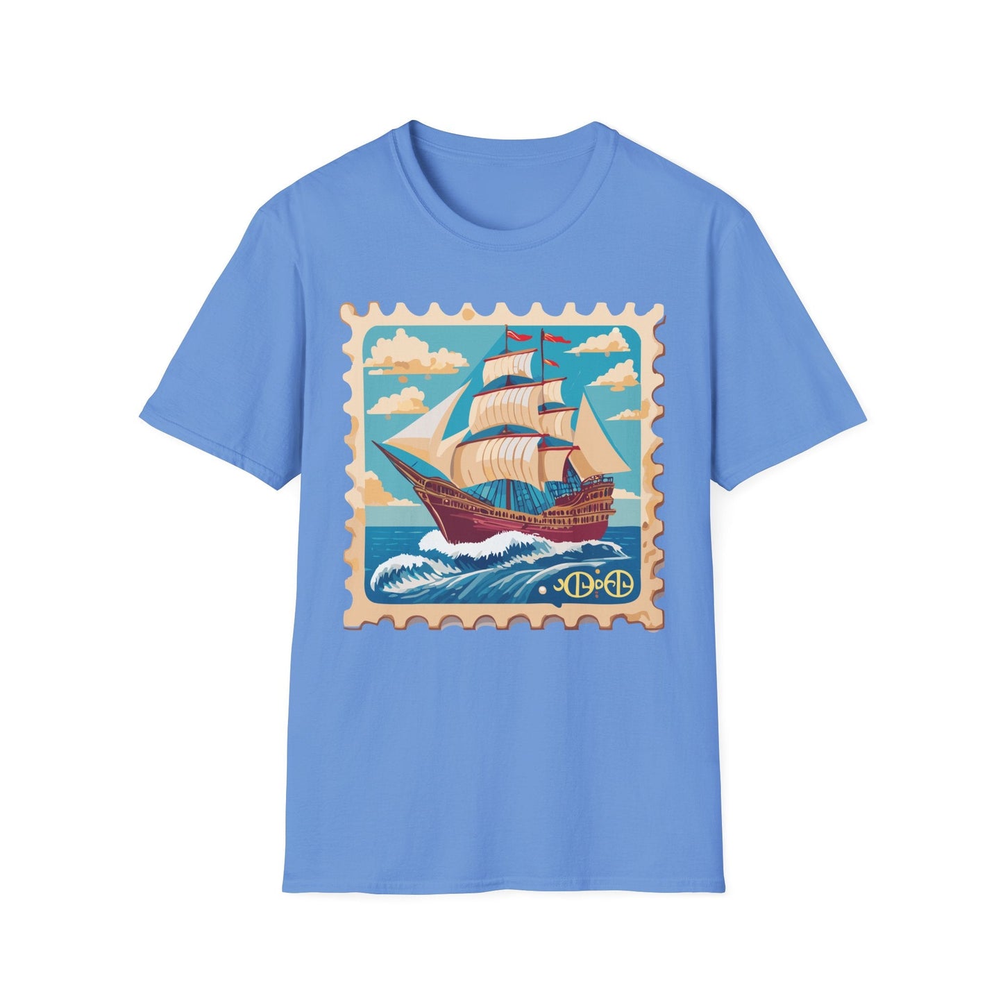 Ship T Shirts Frigate Vessel Tee Unisex Softstyle Gildan 64000 100 Percent Cotton