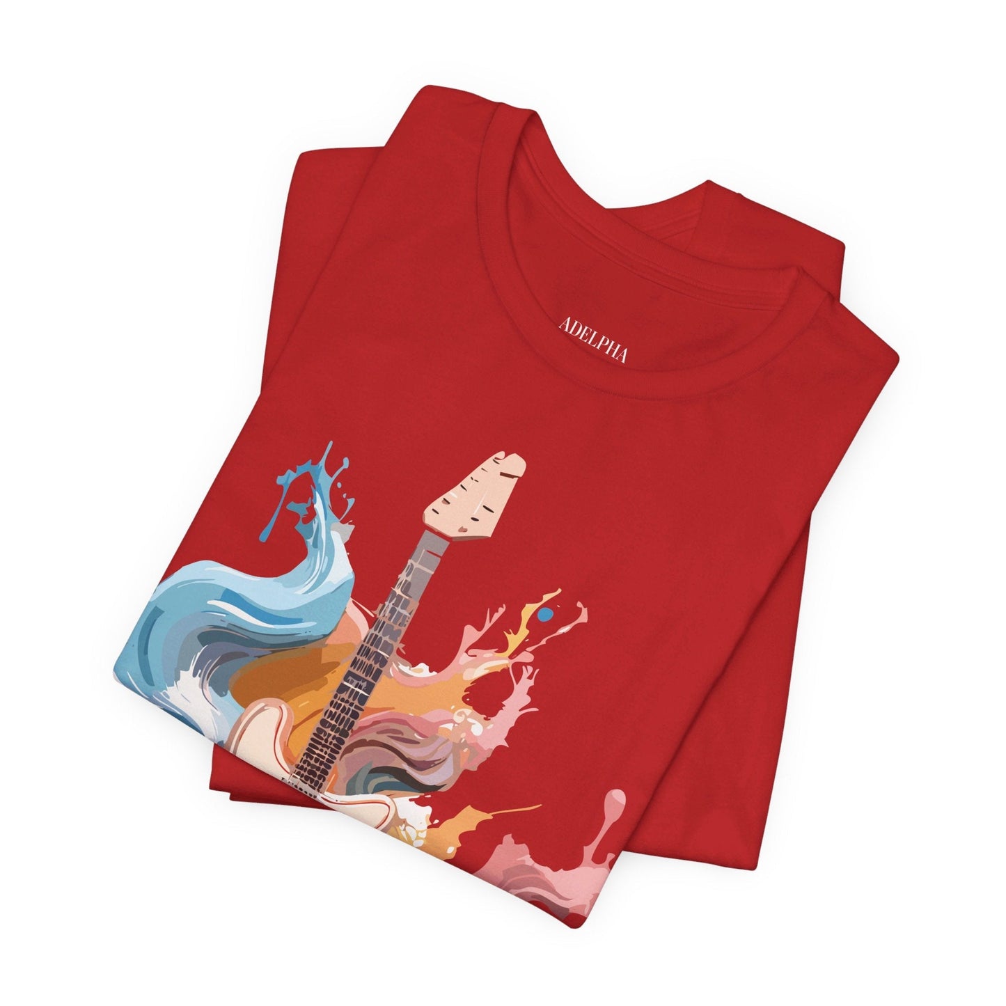 Adelpha Music Graphic T Shirt Unisex Short Sleeve Vintage Inspired Art Tee For Everyday Casual Wear