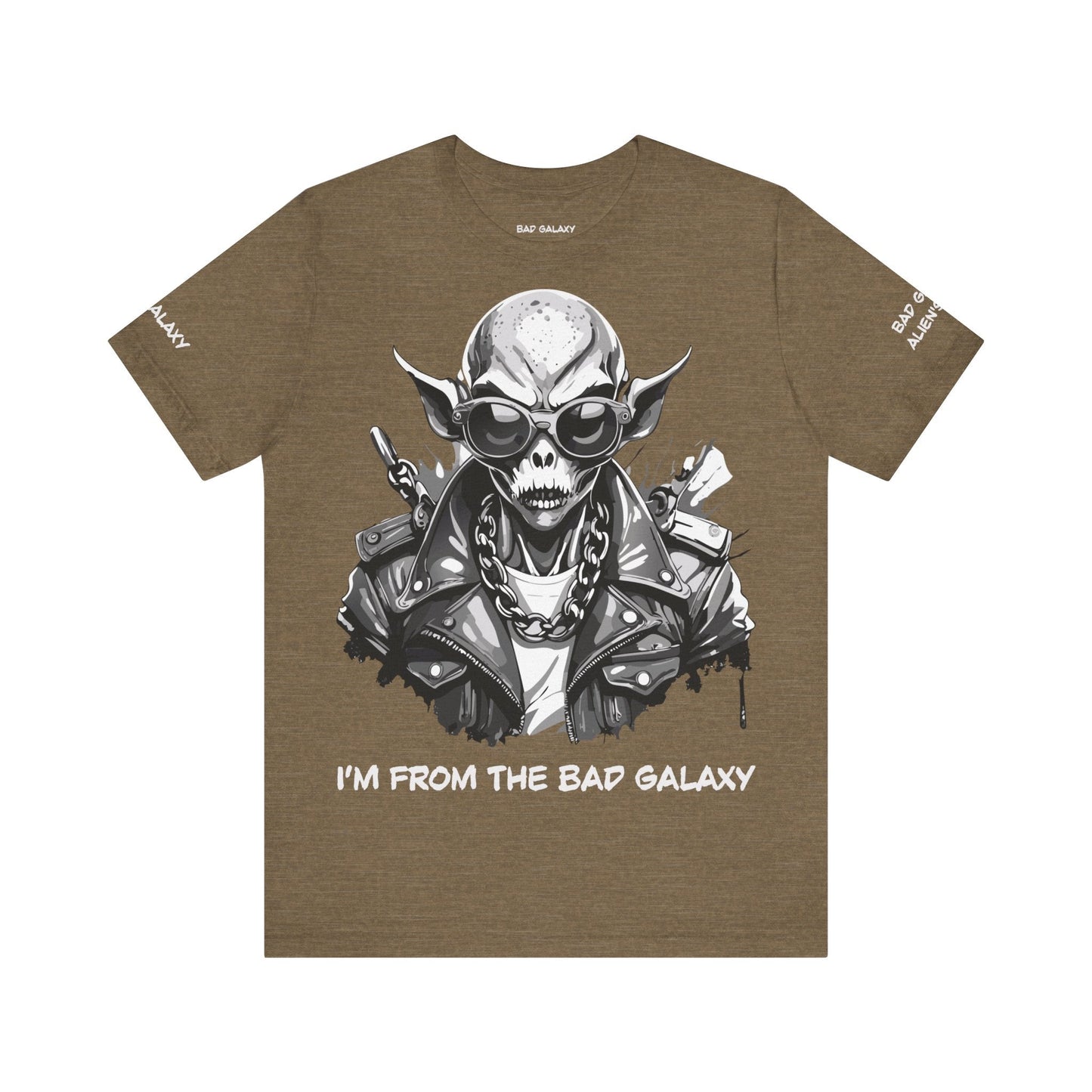 Alien Tee Shirt From Bad Galaxy Made To Order Free Shipping 100 Percent Cotton Eco Friendly In USA