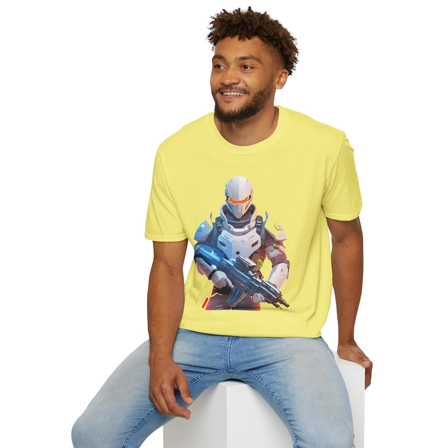 Robocop T Shirt Unisex Softstyle Ring Spun Cotton Tee With Robocop Art Design Premium Comfort
