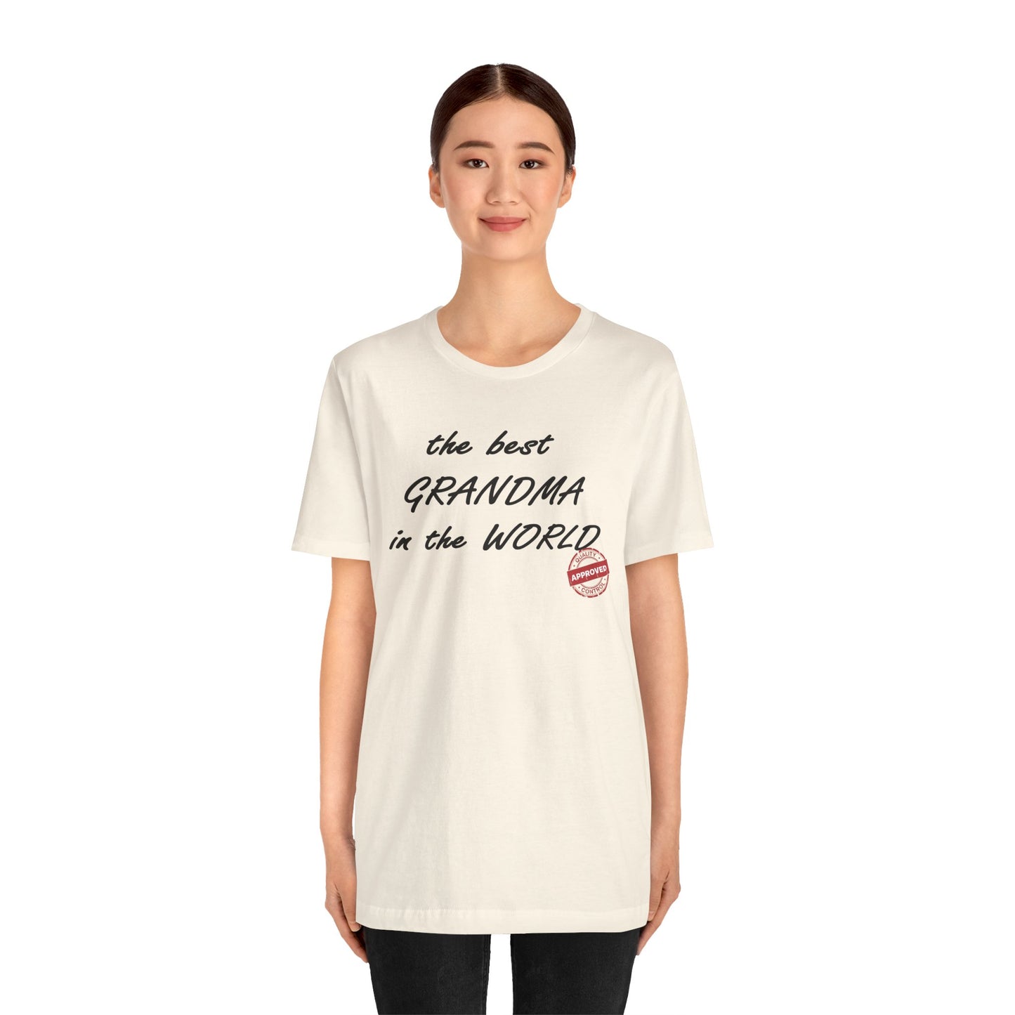 T-shirt en coton avec signature de grand-mère