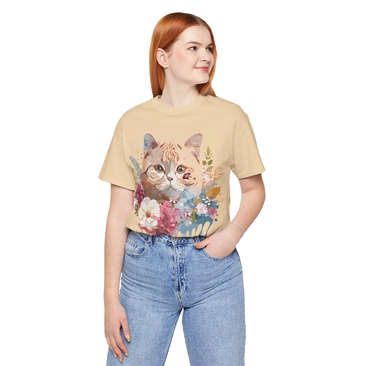 Cat Graphic Tee Unisex Vintage Inspired Shirt By Adelpha Original Artwork