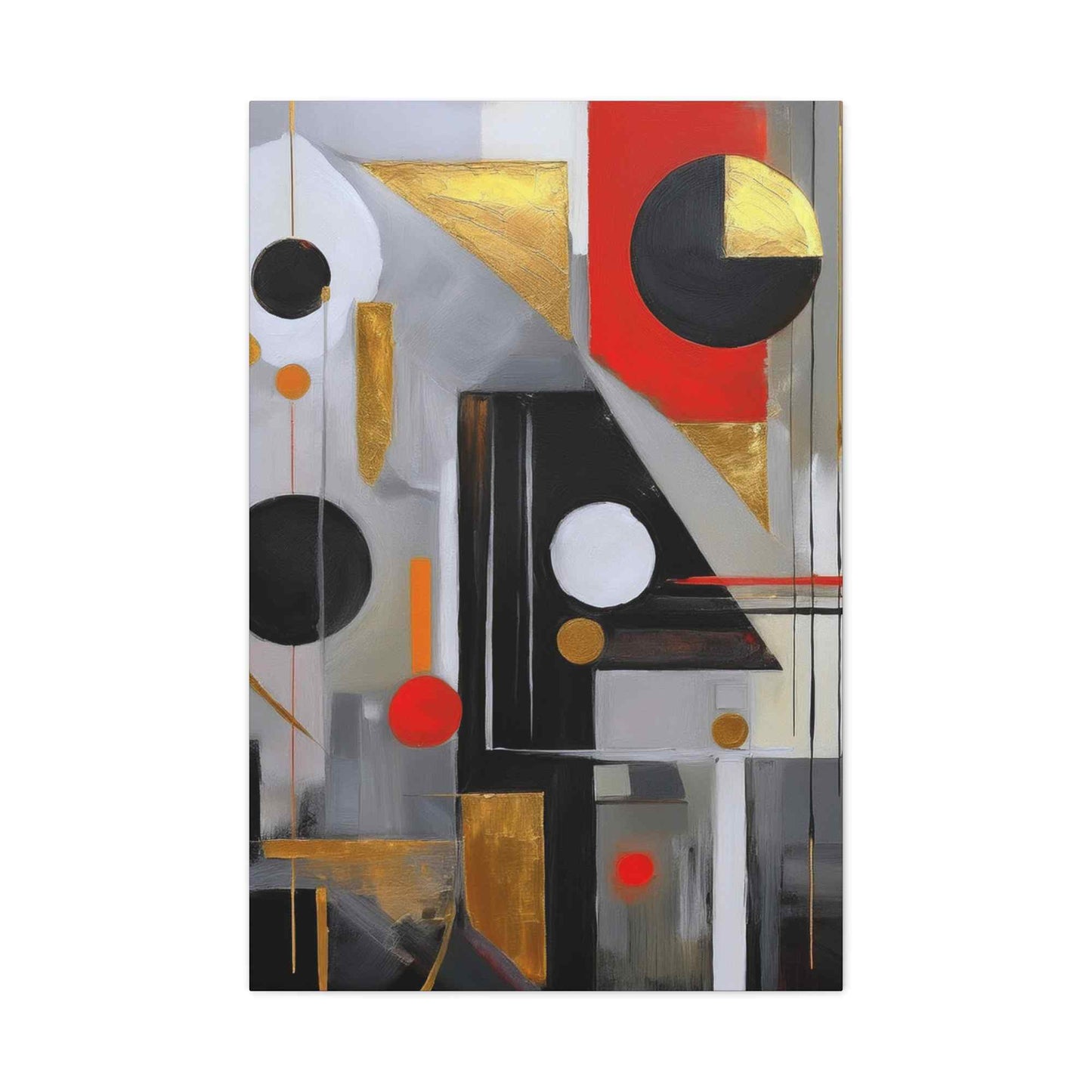 Red Abstract Painting Print Canvas 20x24,20x30,24x30, 24x32,24x36,30x40, 32x48,36x48,40x60 Pine-Wood Inner Frame ABS-23