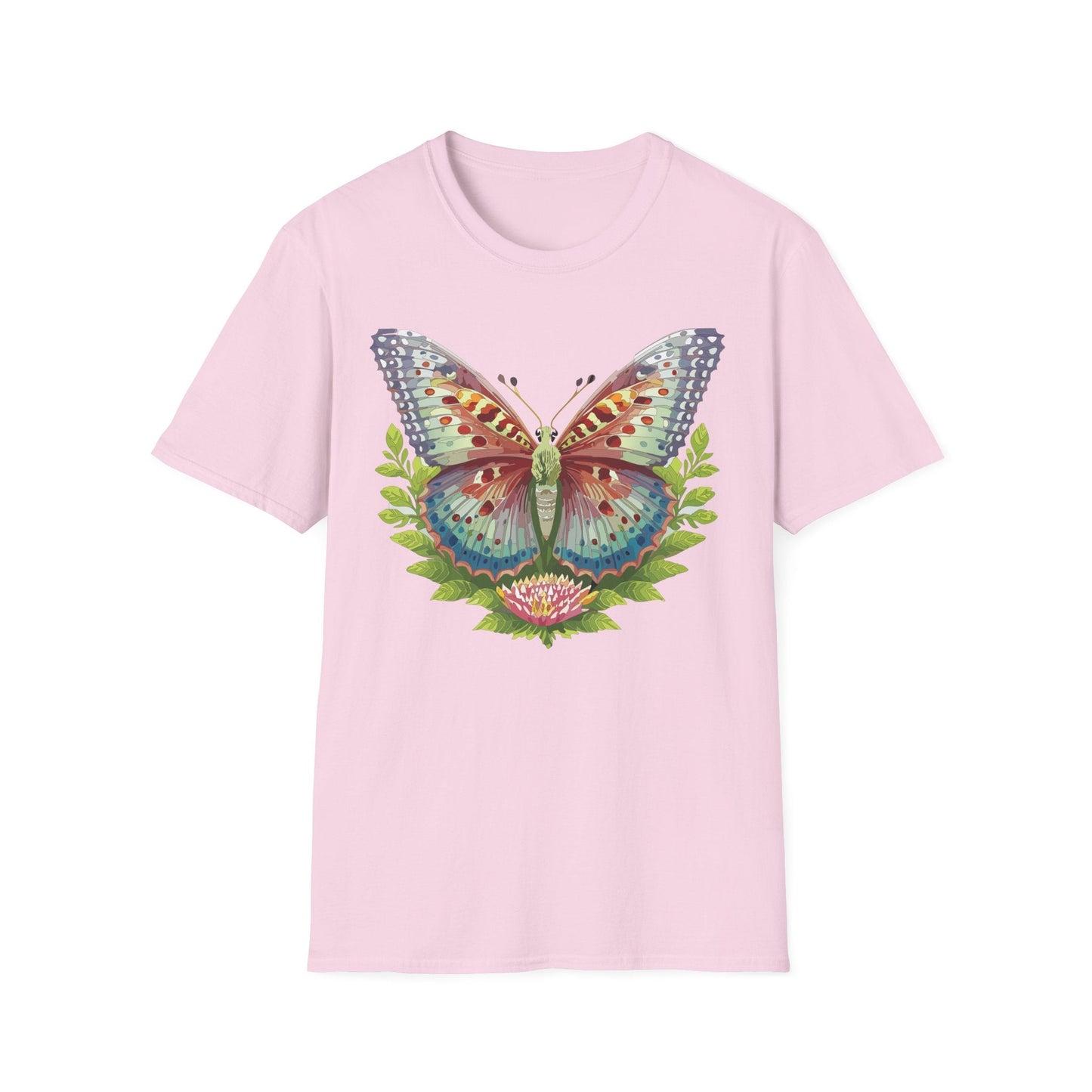 Butterfly Shirt Unisex T Shirt Gildan Softstyle 64000 Breathable Ring Spun Cotton Monarch Tee
