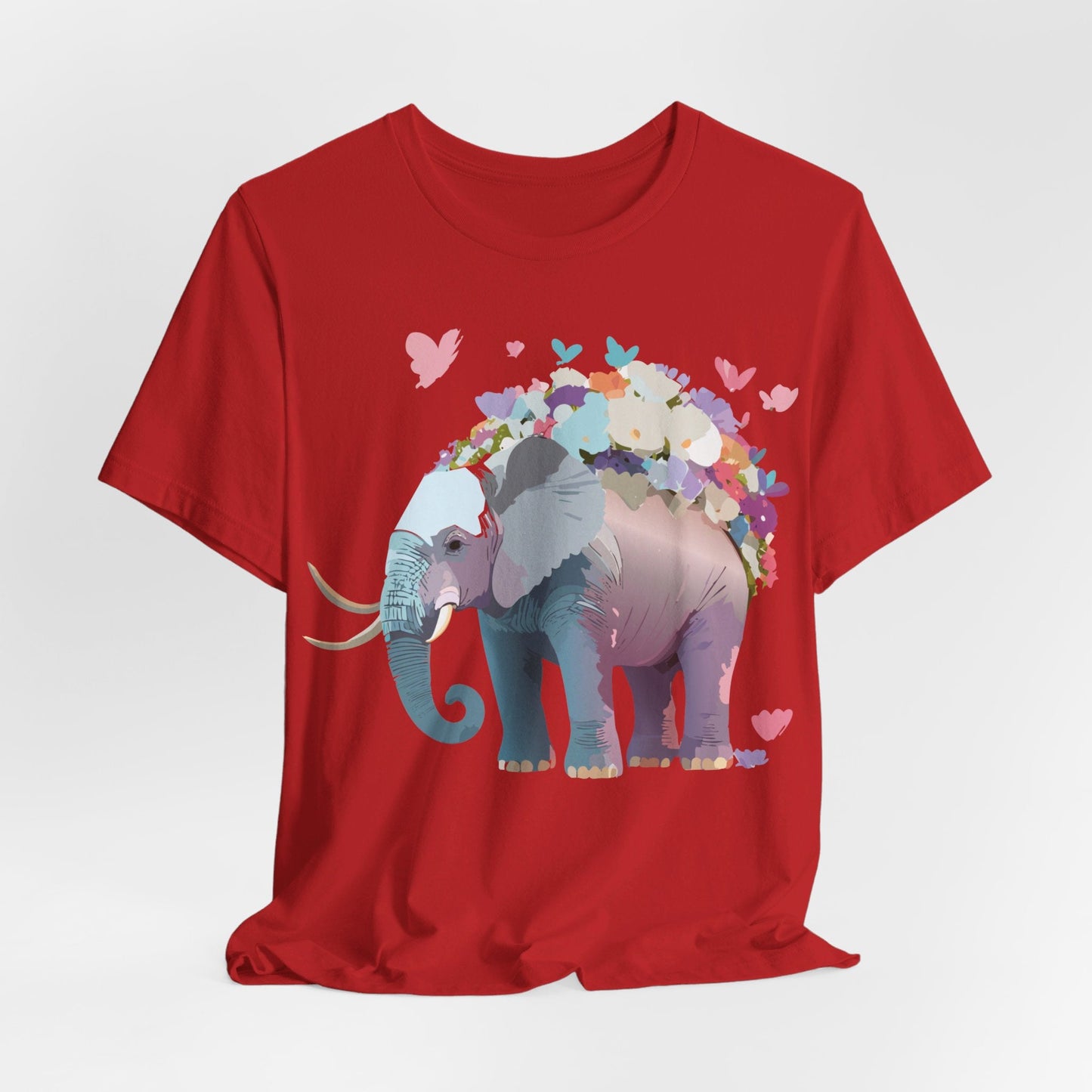 Elephant Shirt Graphic Tee Unisex Vintage Inspired Art Design By Adelpha Original Artwork