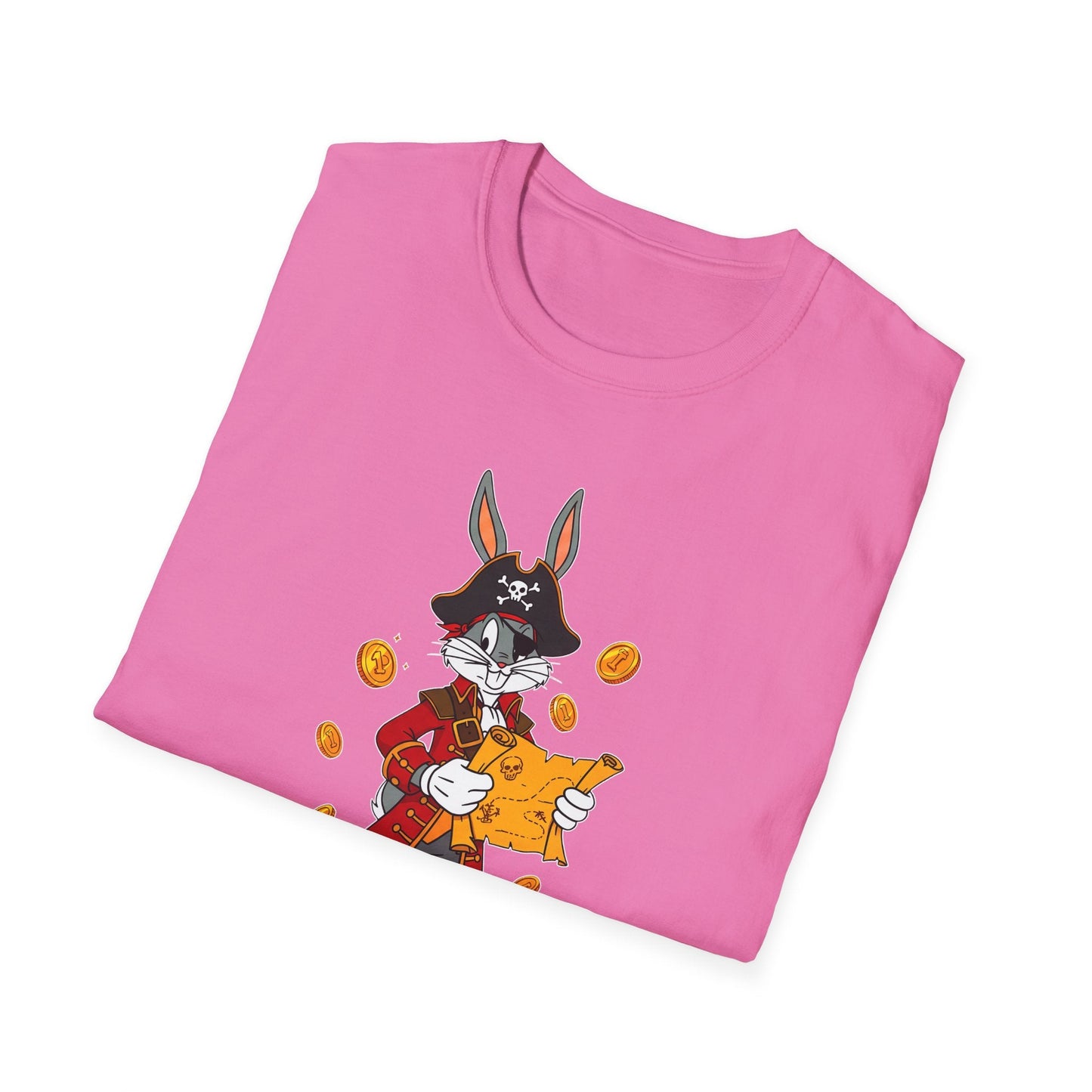 Cartoon Bunny Graphic Unisex Cotton Animal Animation Artwork Design Tee 30