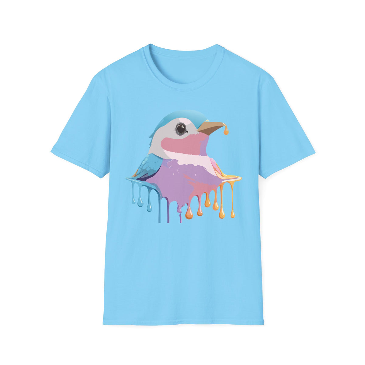 Colorful Dripping Kookaburra T-Shirt | Watercolor Bird Illustration