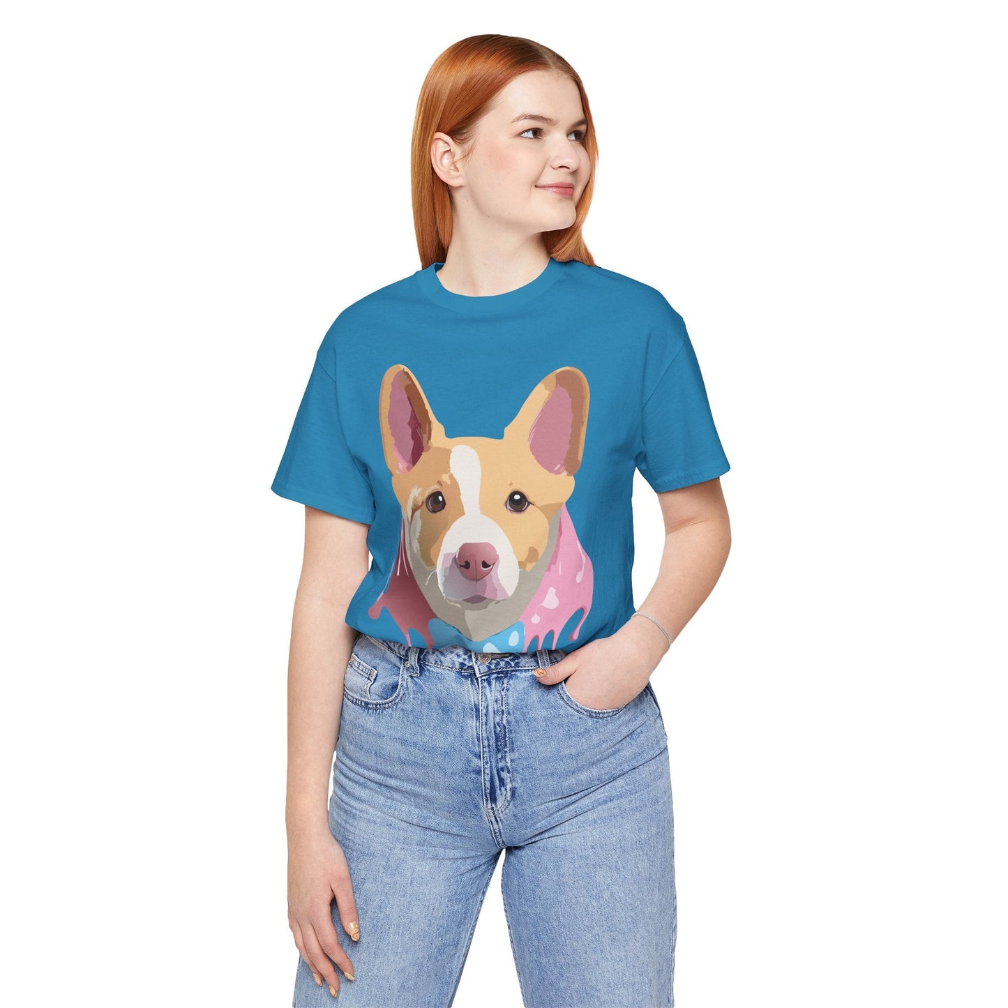 Adelpha Graphic Dog Shirt Unisex Vintage Inspired Tee Short Sleeve Comfort Wear Everyday