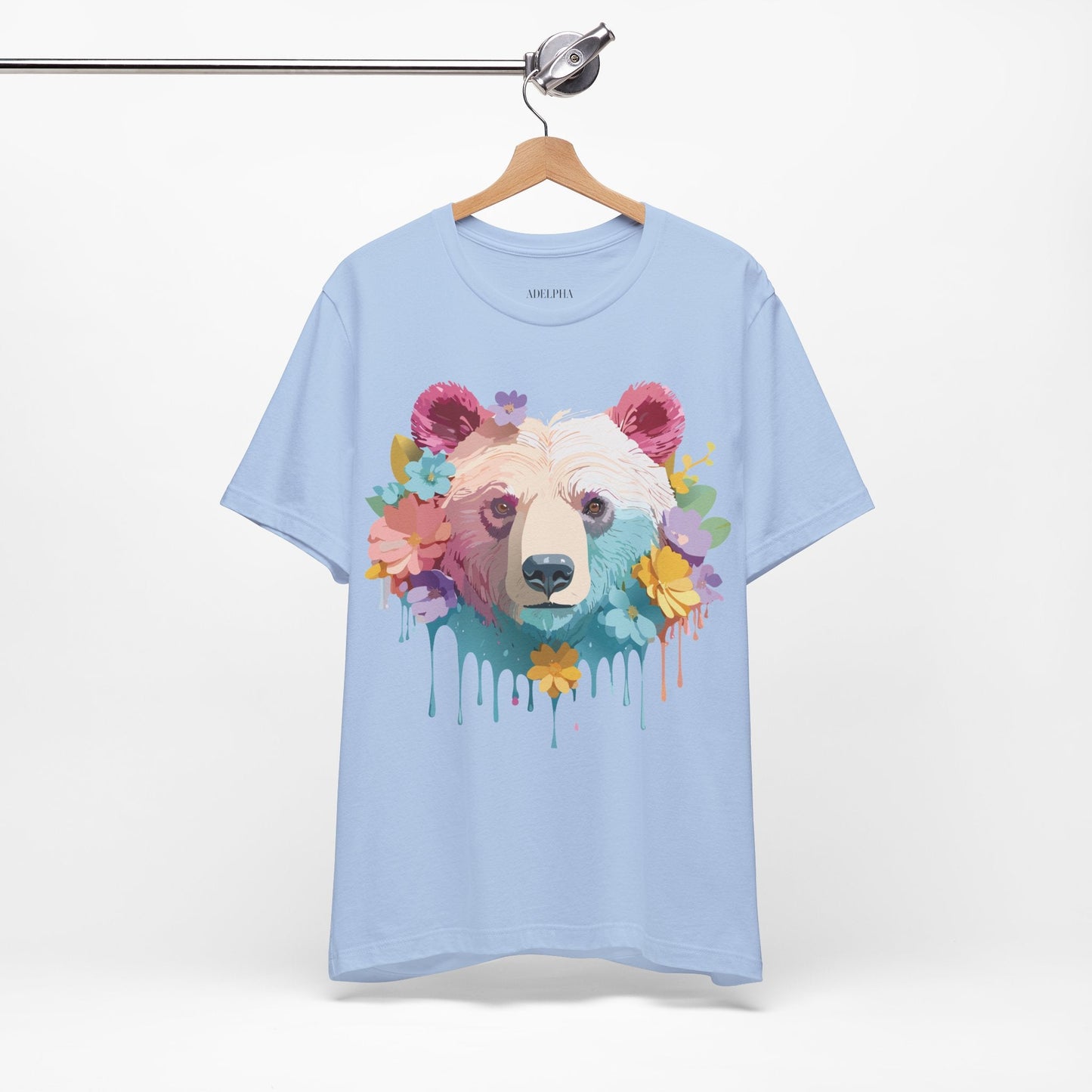 Bear Graphic Tee By Adelpha Unisex Short Sleeve Shirt Vintage Inspired Artwork