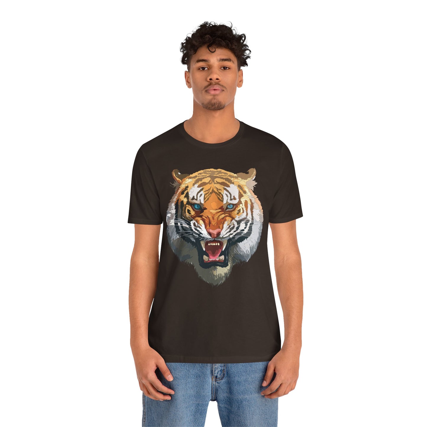 Tiger Shirt, Animal Shirt, T-Shirt with Tiger, Art Design Tee, Wild Animals Tees, Safari T-Shirt, Graphic Design Tee 15