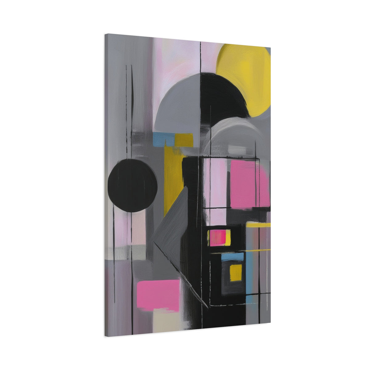 Abstract Geometric Painting Print Canvas 20x24,20x30,24x30 24x32,24x36,30x40 32x48,36x48,40x60 Pine-Wood Inner Frame ABS-37