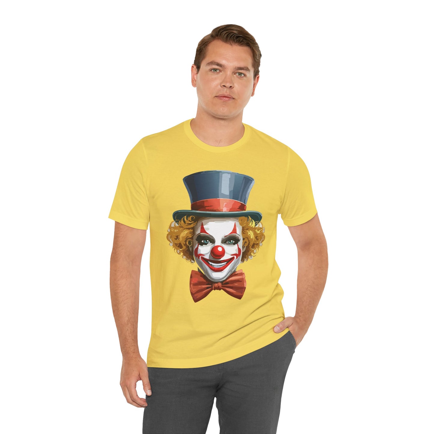 Clown Shirt, Funny Shirt, T-Shirt with Clown, Funny Art Design Tee, Circus Tees, Circus T-Shirt, Unisex Humor Wear 11