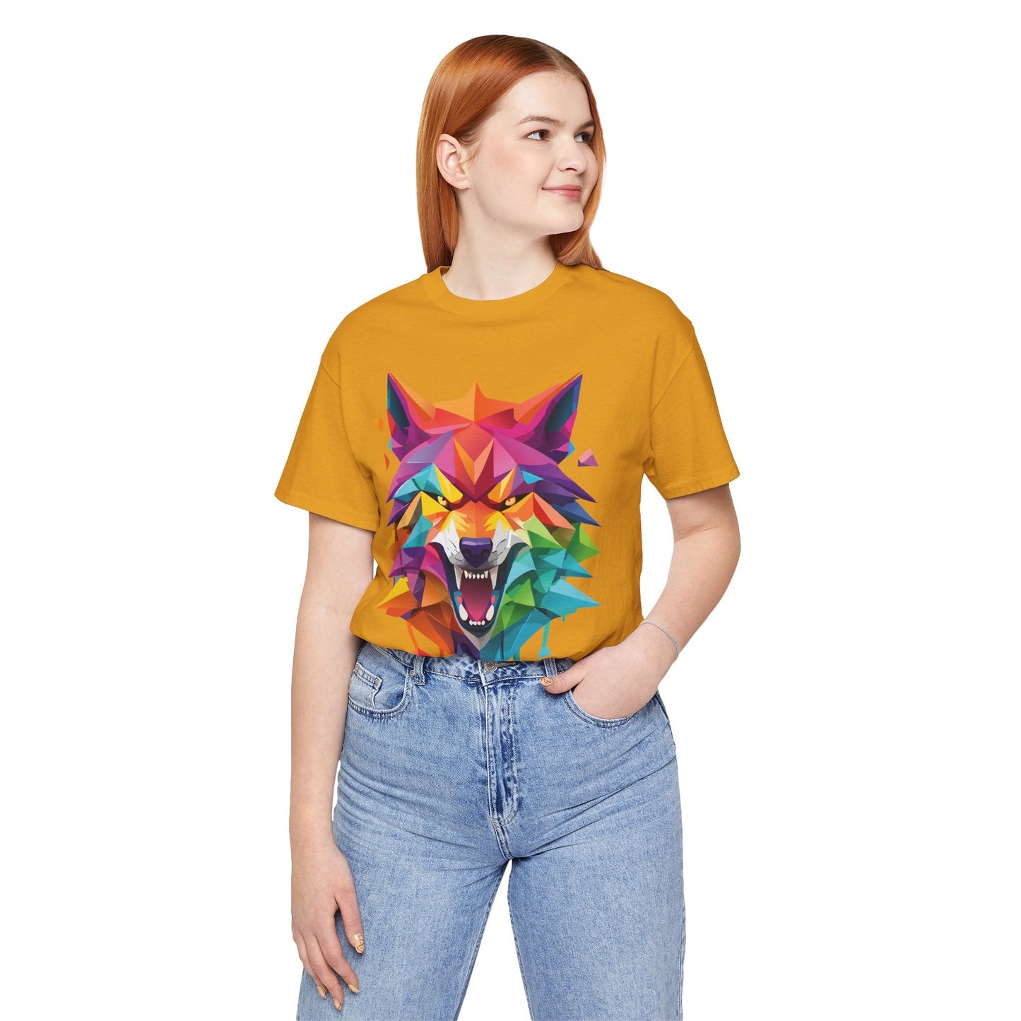 Unisex Animal Shirt With Art Design And Wild Animals Print Tee Short Sleeve Premium