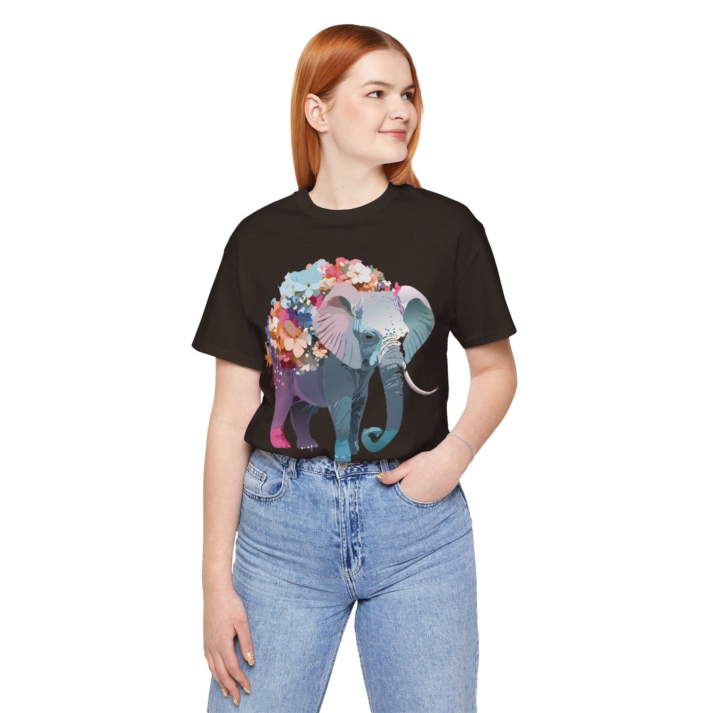 Elephant Graphic T Shirt Unisex Vintage Inspired Adelpha Artwork Short Sleeve Tee