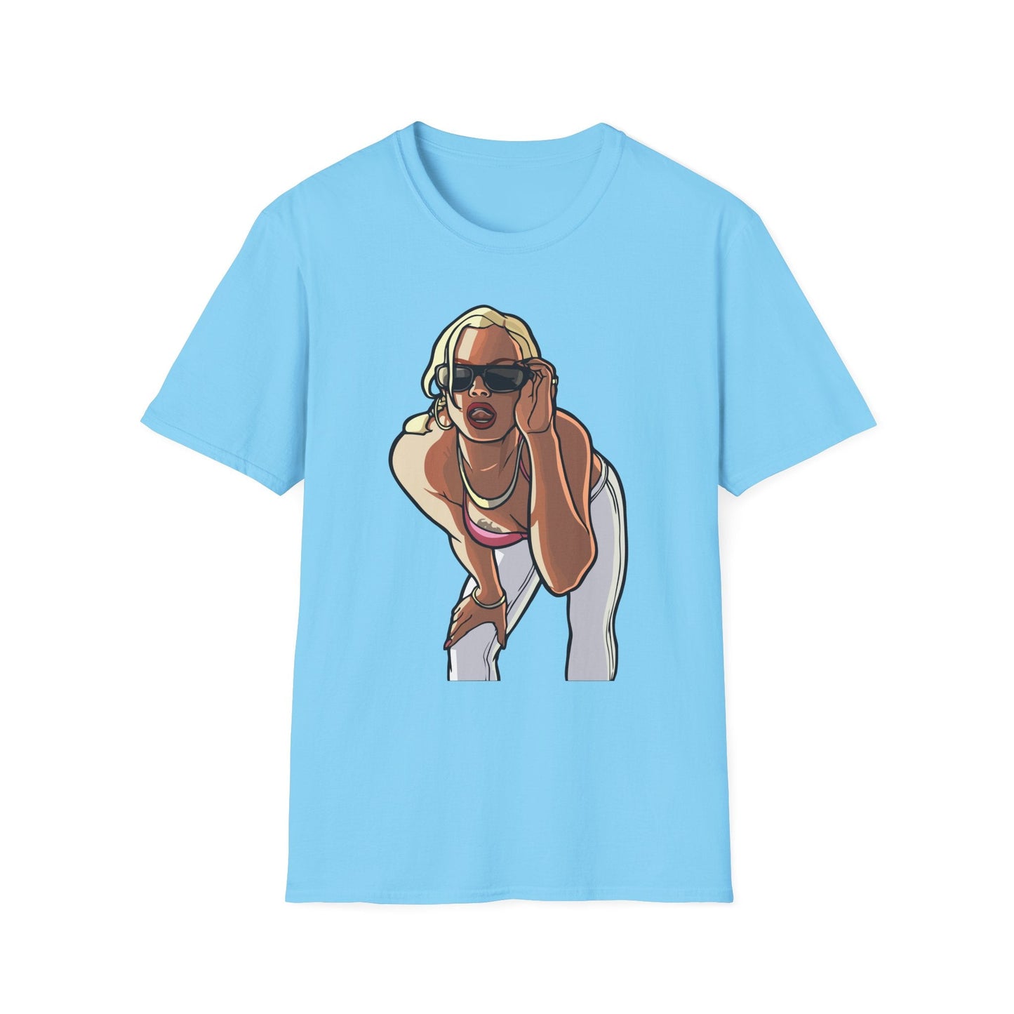 Cartoon Animation T Shirt Funny Tee Unisex Gildan Softstyle 64000 100 Percent Ring Spun Cotton