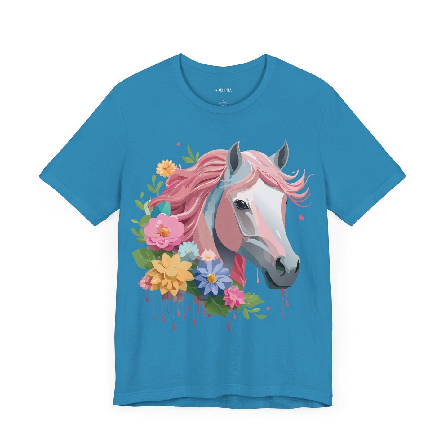 Horse Graphic Unisex 100 Cotton Vintage Animal Art T-Shirt 1
