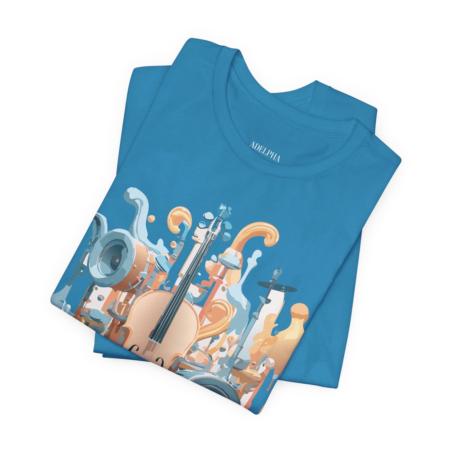 Adelpha Music Graphic T Shirt Unisex Jersey Short Sleeve Vintage Inspired Art Tee