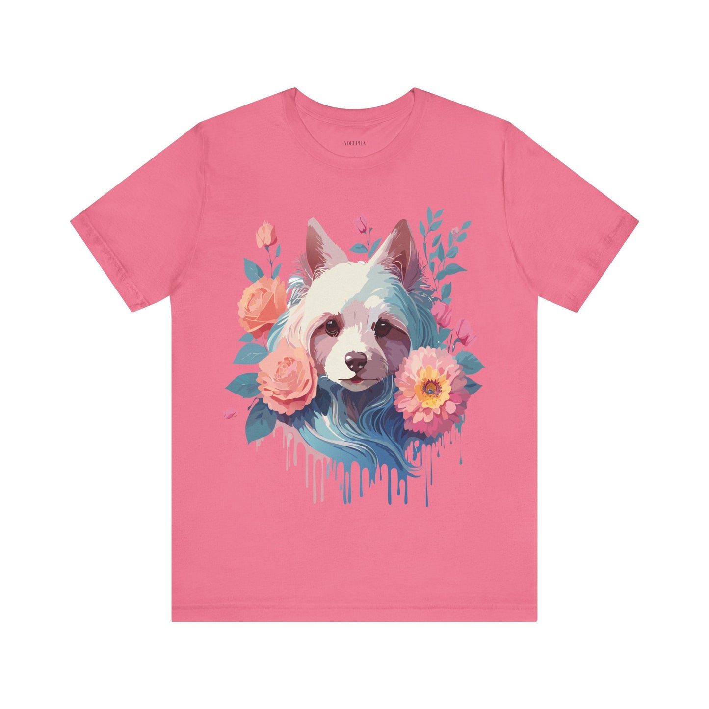 Adelpha Unisex Graphic Dog Shirt Short Sleeve Tee With Vintage Inspired Artwork Design