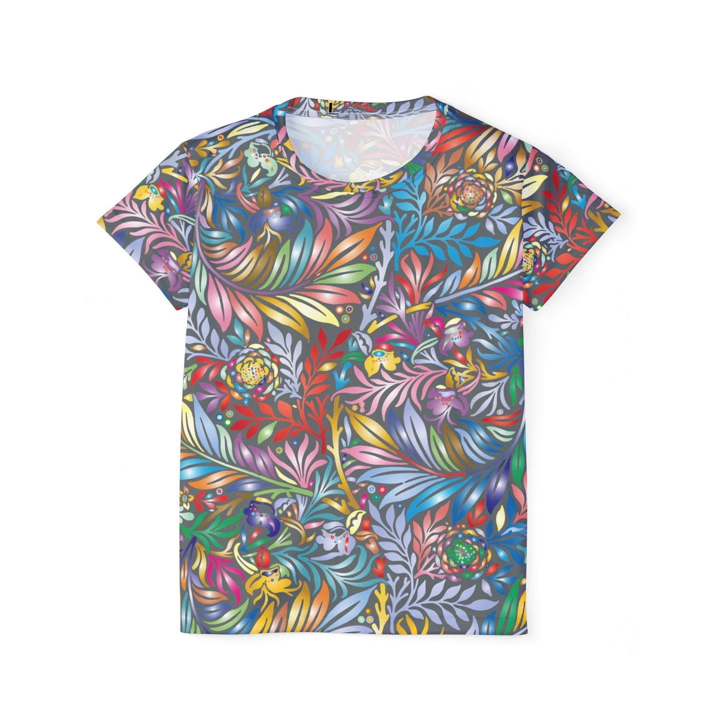 Poly Jersey Tee Shirt with floral prints