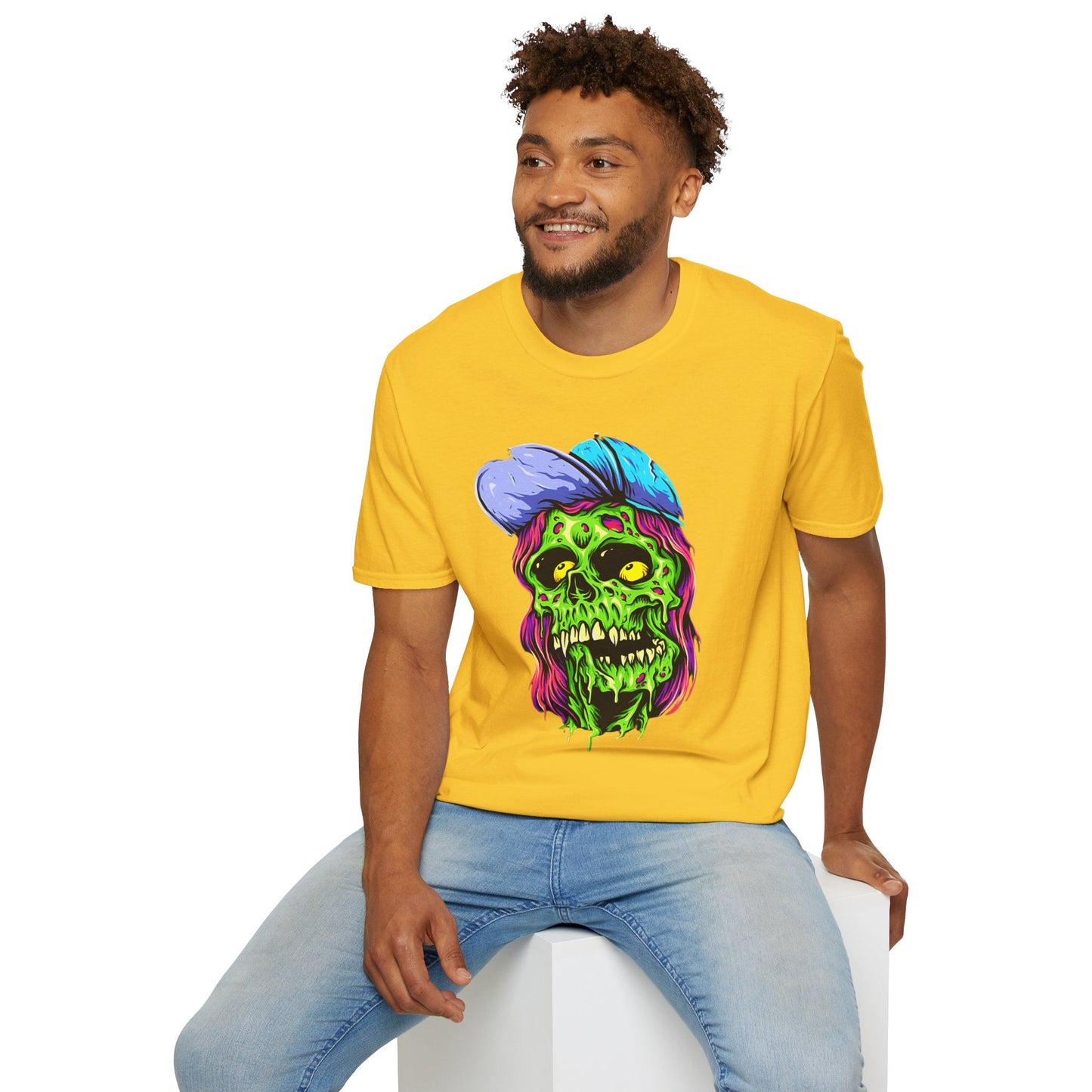 Skull Graphic Unisex Cotton T-shirt with Skeleton Artwork Design 27