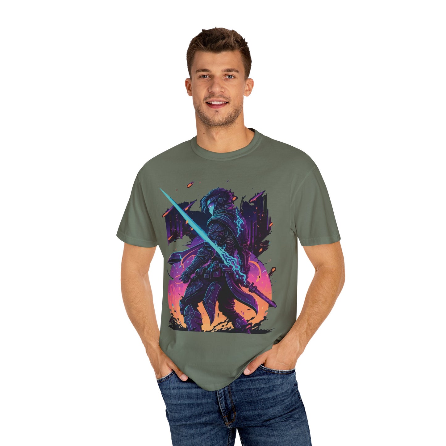 T-shirt unisexe avec chevalier en armure