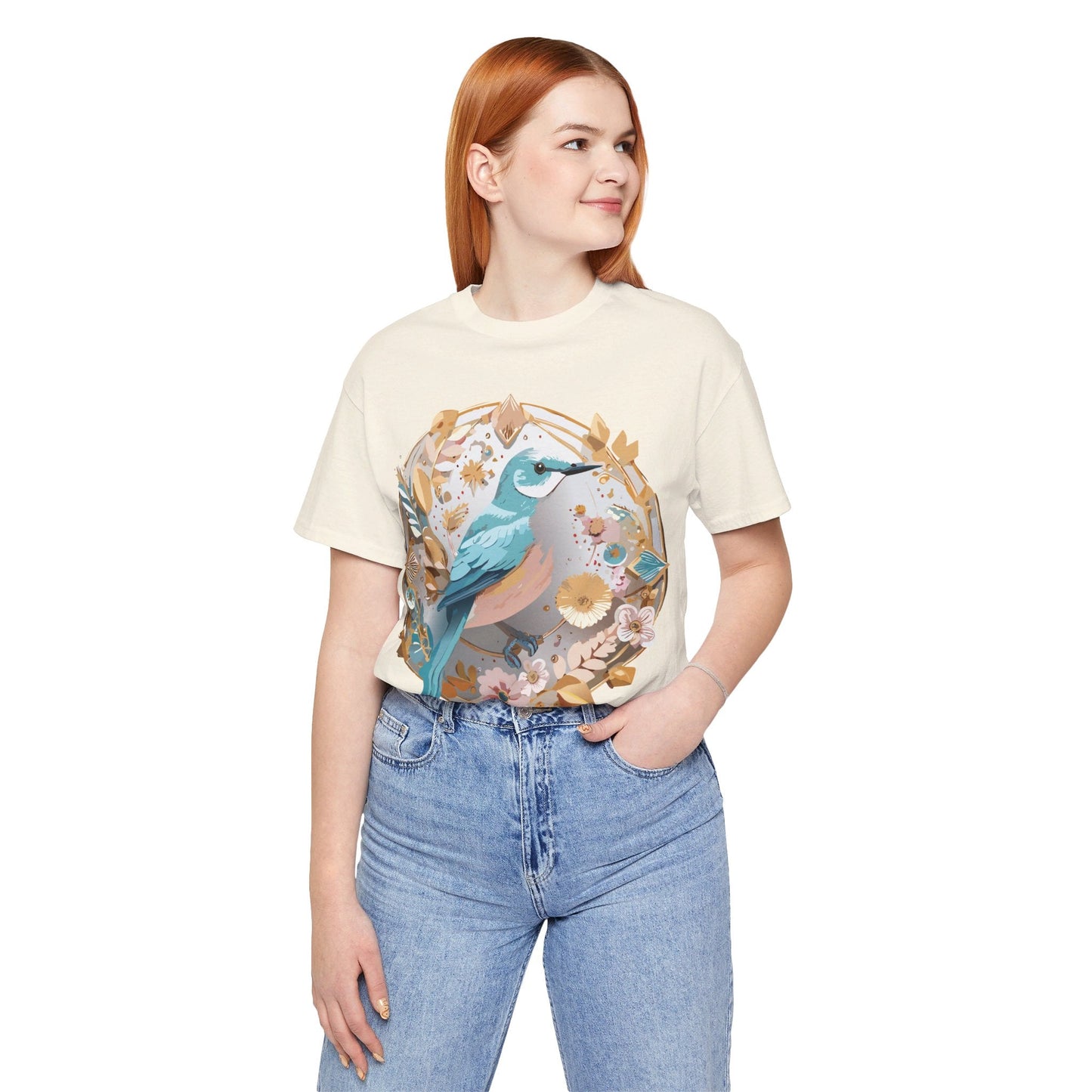 Adelpha Medallion Shirt Unisex Graphic Tee With Vintage Inspired Artwork Short Sleeve Jersey