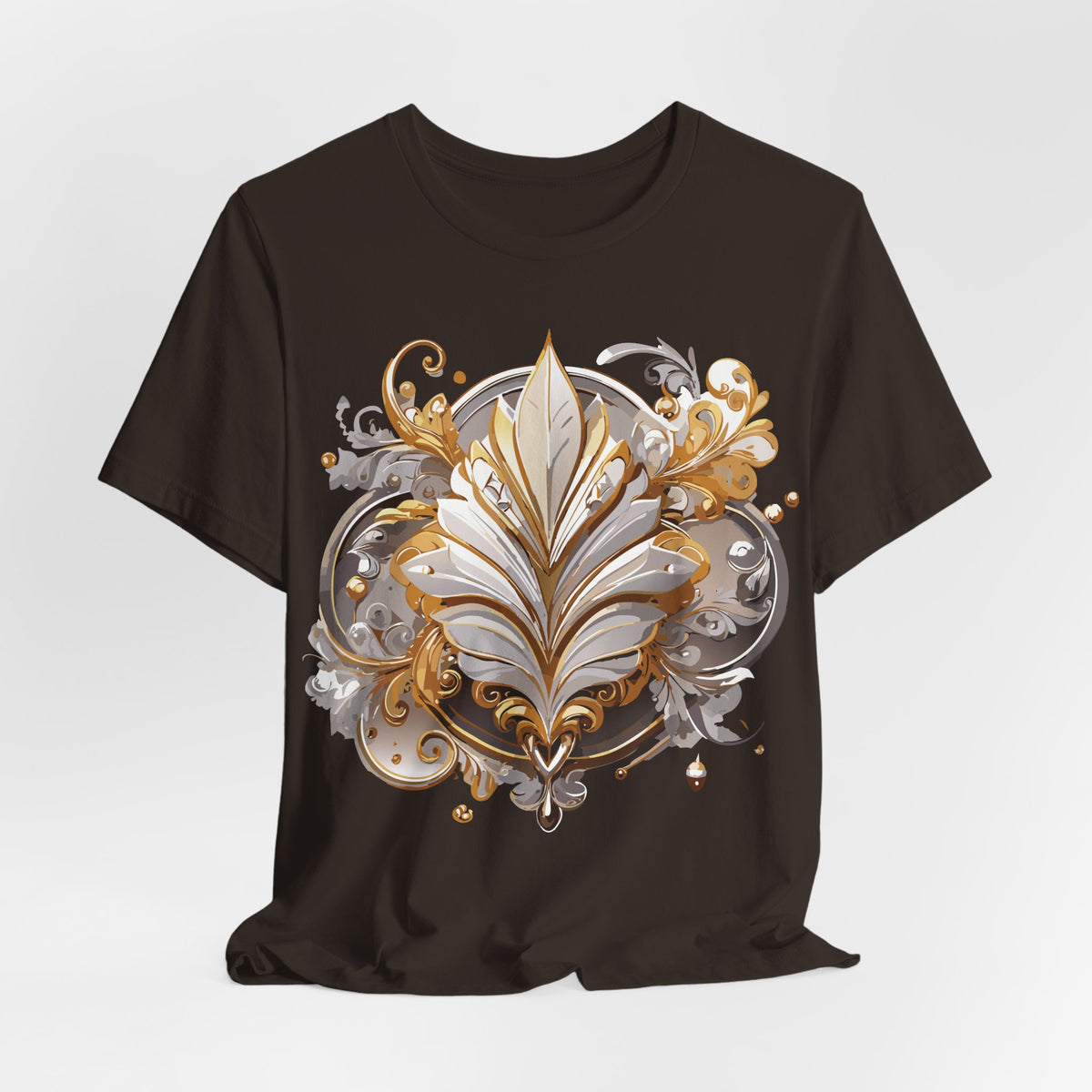 Jewelry Graphic Unisex Cotton Bella+Canvas Tee with Gemstones Art Design m40