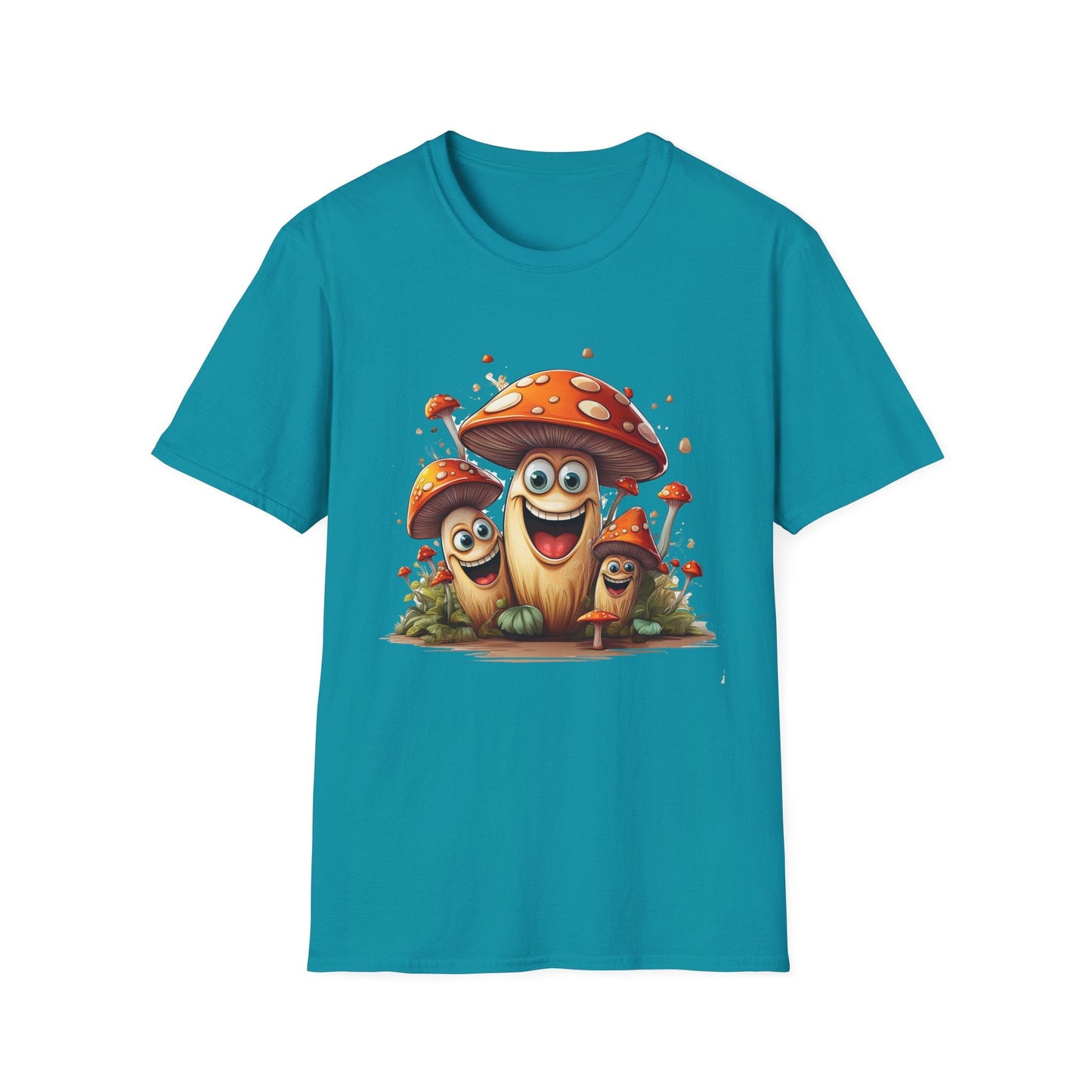 Mashroom Tee Shirt Unisex Funny Mashroom Design Softstyle 100 Percent Cotton Gildan