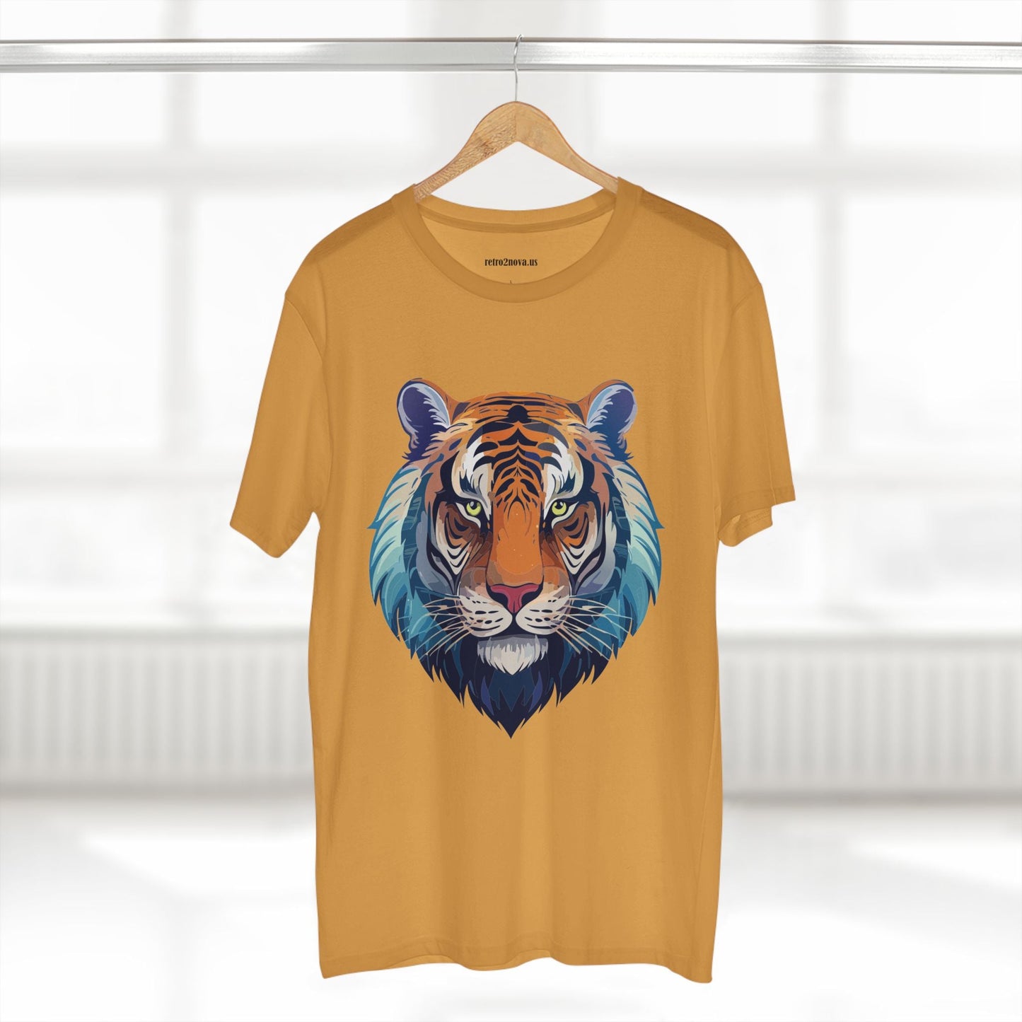 Tiger Shirt Unisex Premium Cotton Staple Tee With Original Art Design From Retro2Nova Exclusive Art Collection