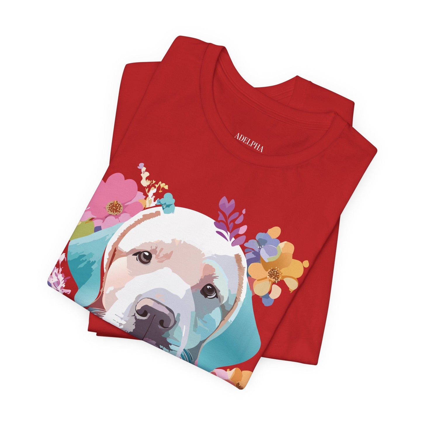 Dog Graphic Tee Unisex Vintage Inspired Art Design Adelpha Short Sleeve Jersey Shirt