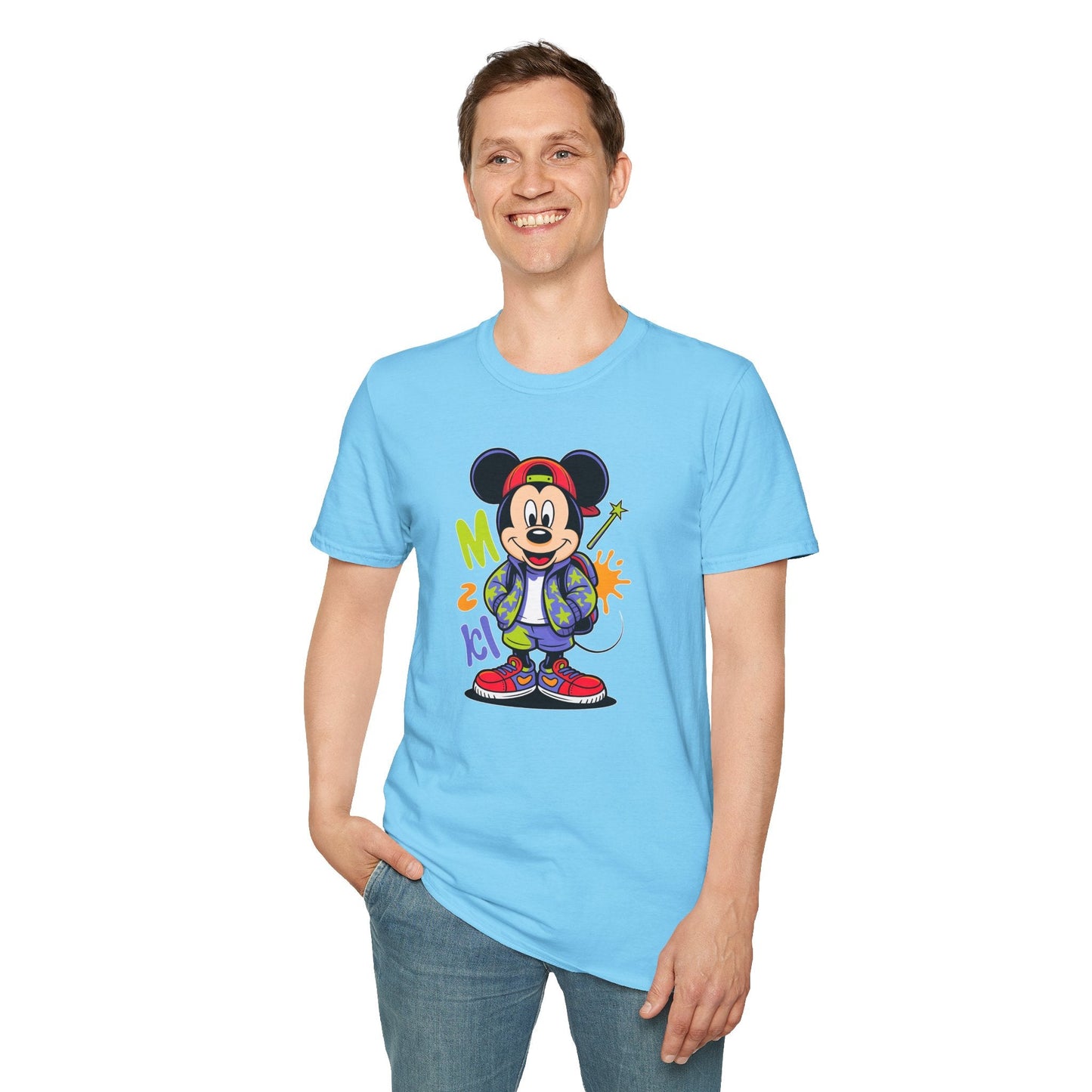 Cartoon T Shirt With Animation Design Unisex Gildan Softstyle 64000 Tee For Funny Animals
