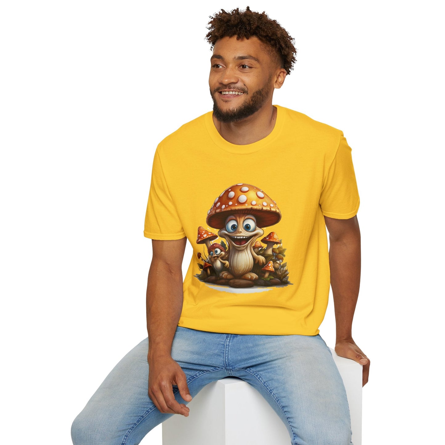 Mashroom Tee Shirt Unisex Softstyle 64000 Comfortable Mushroom Shirt With Funny Fungus Design