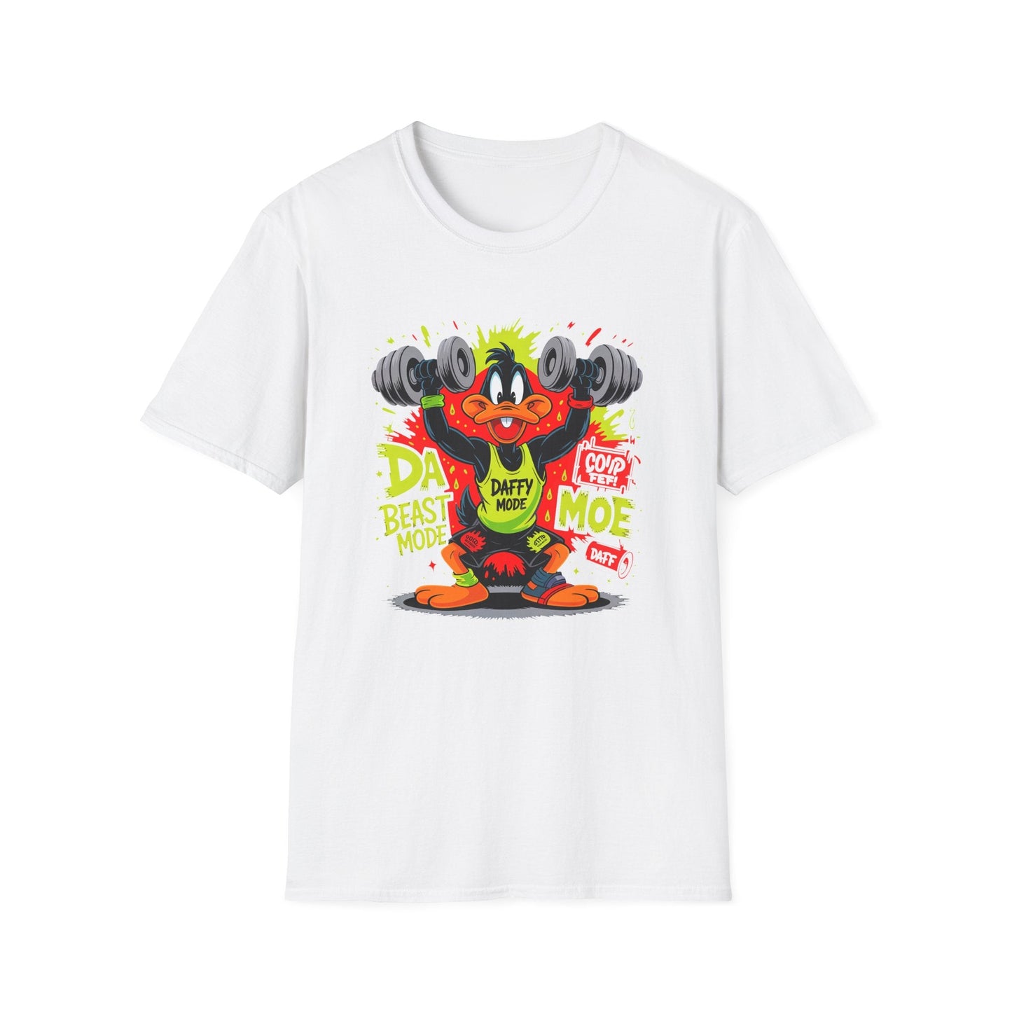 Unisex Cartoon T Shirt With Animation Design Funny Animals Tee Softstyle Gildan 64000