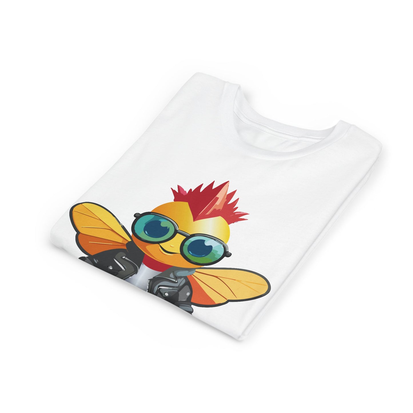 Cool Cartoon Fly Youth Short Sleeve Tee - Fun Graphic T-Shirt for Kids (9-14)