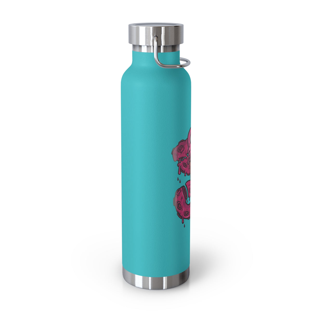 22oz Copper Insulated Water Bottle with Cartoon Design - CV72