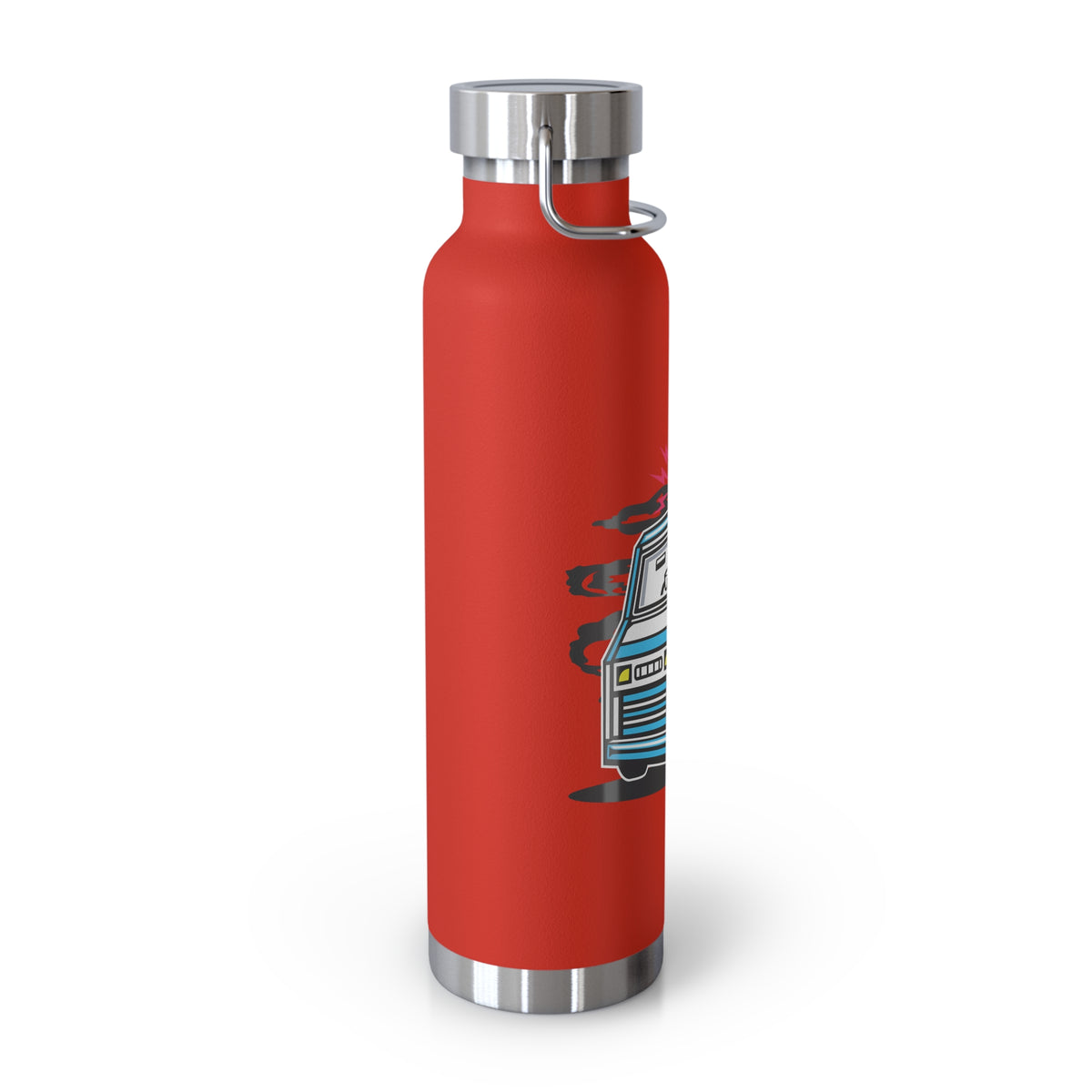 22oz Copper Insulated Water Bottle with Cartoon Design - CV95
