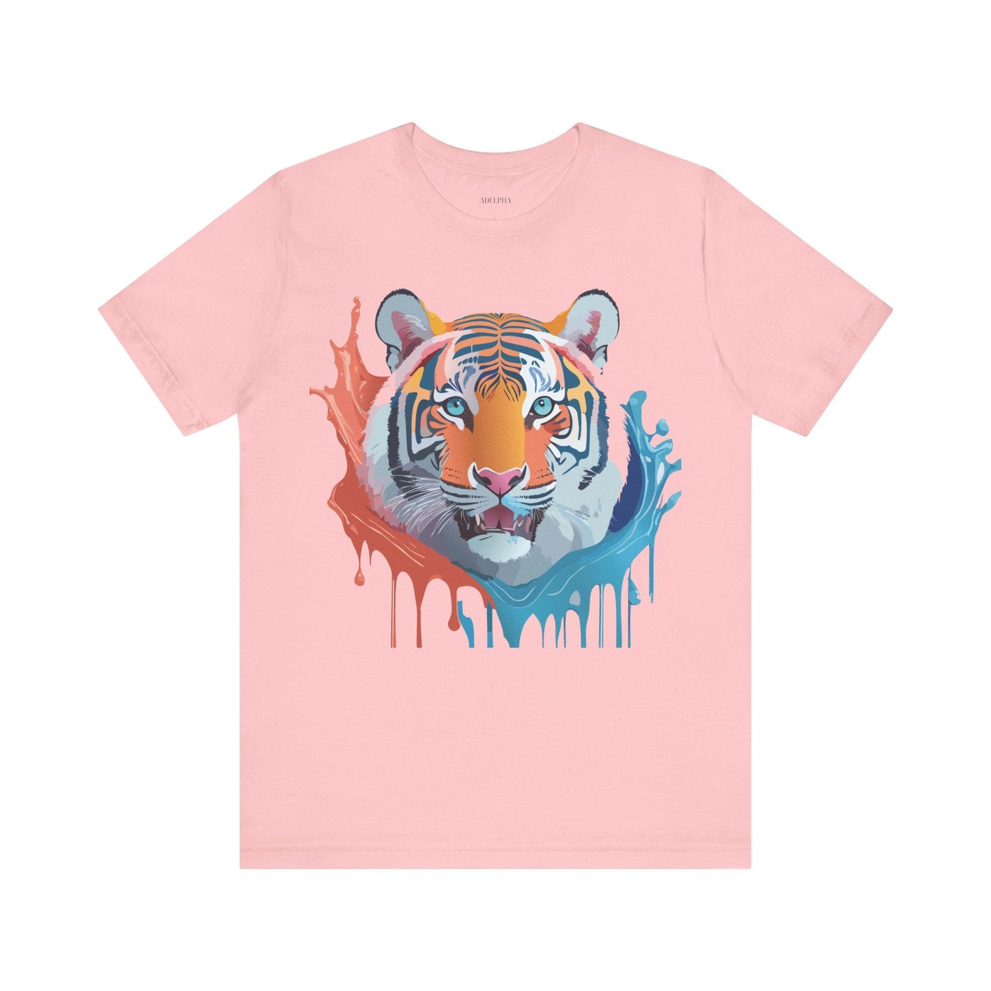 Tiger Graphic Unisex 100 Cotton Vintage Art with Animal Tee 22